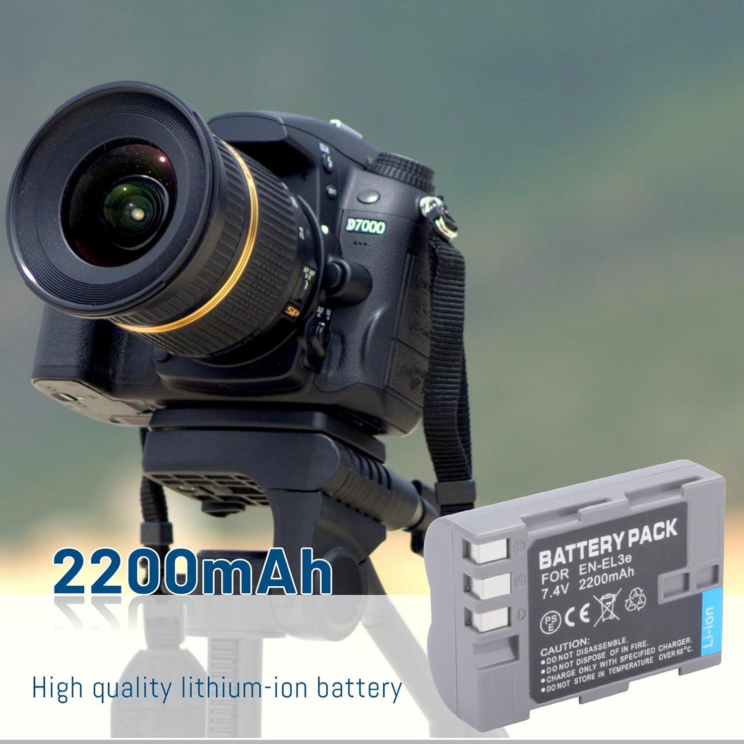 Paquete de 2 Baterías EN-EL3e y Cargador Dual USB-C Nikon