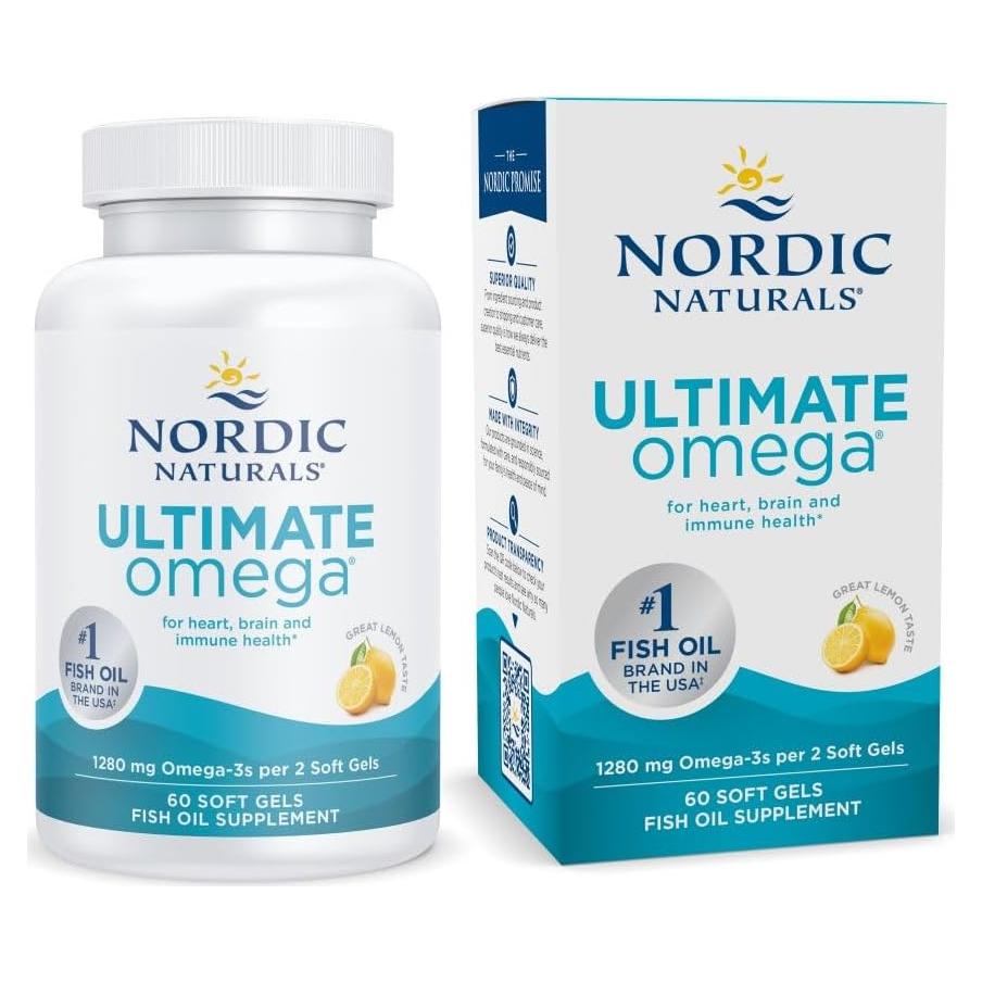 Omega Ultimate Nordic Naturals 60 Geles Blandos Limón 1280 mg Omega-3