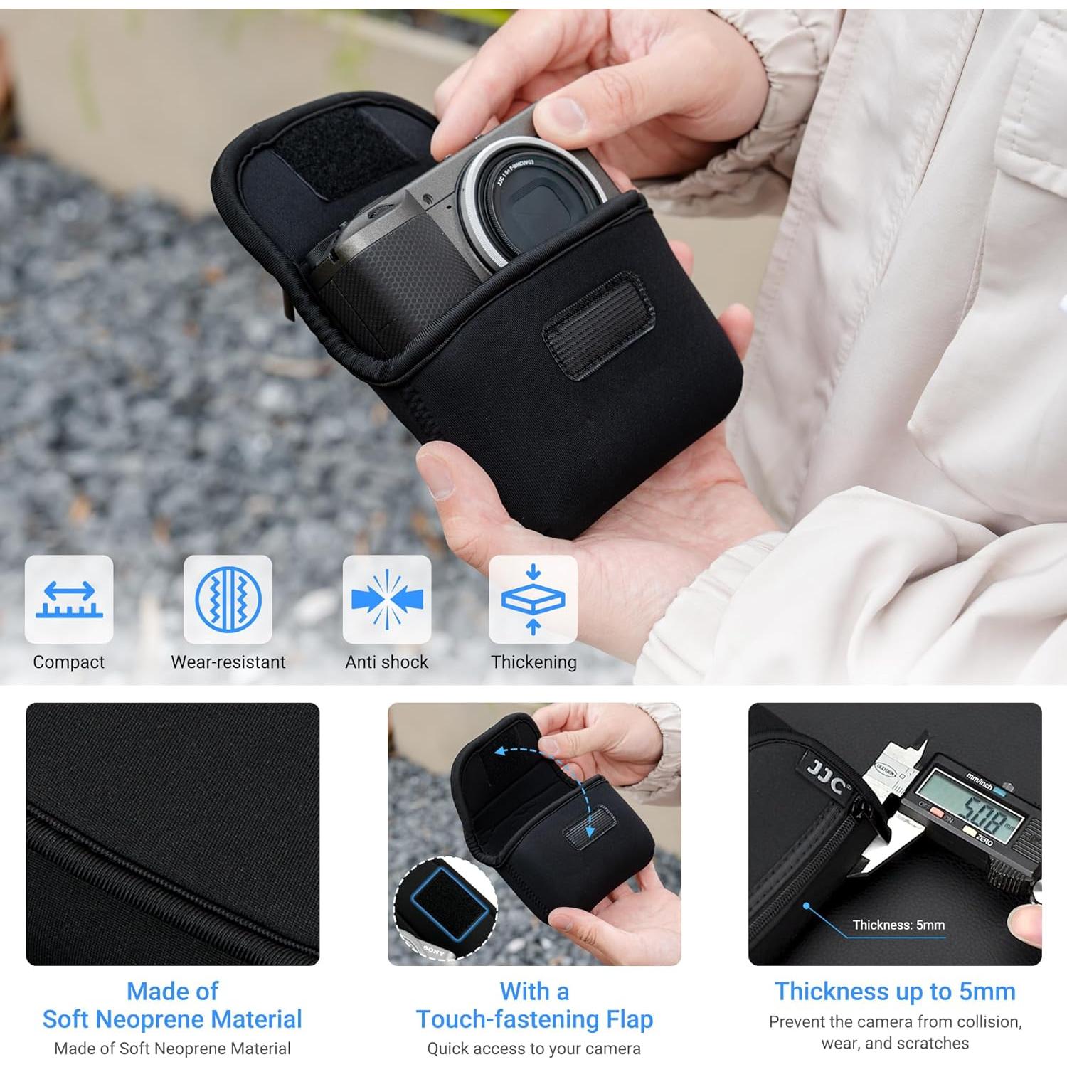 Funda Compacta Neopreno JJC para Cámara Digital hasta 113mm