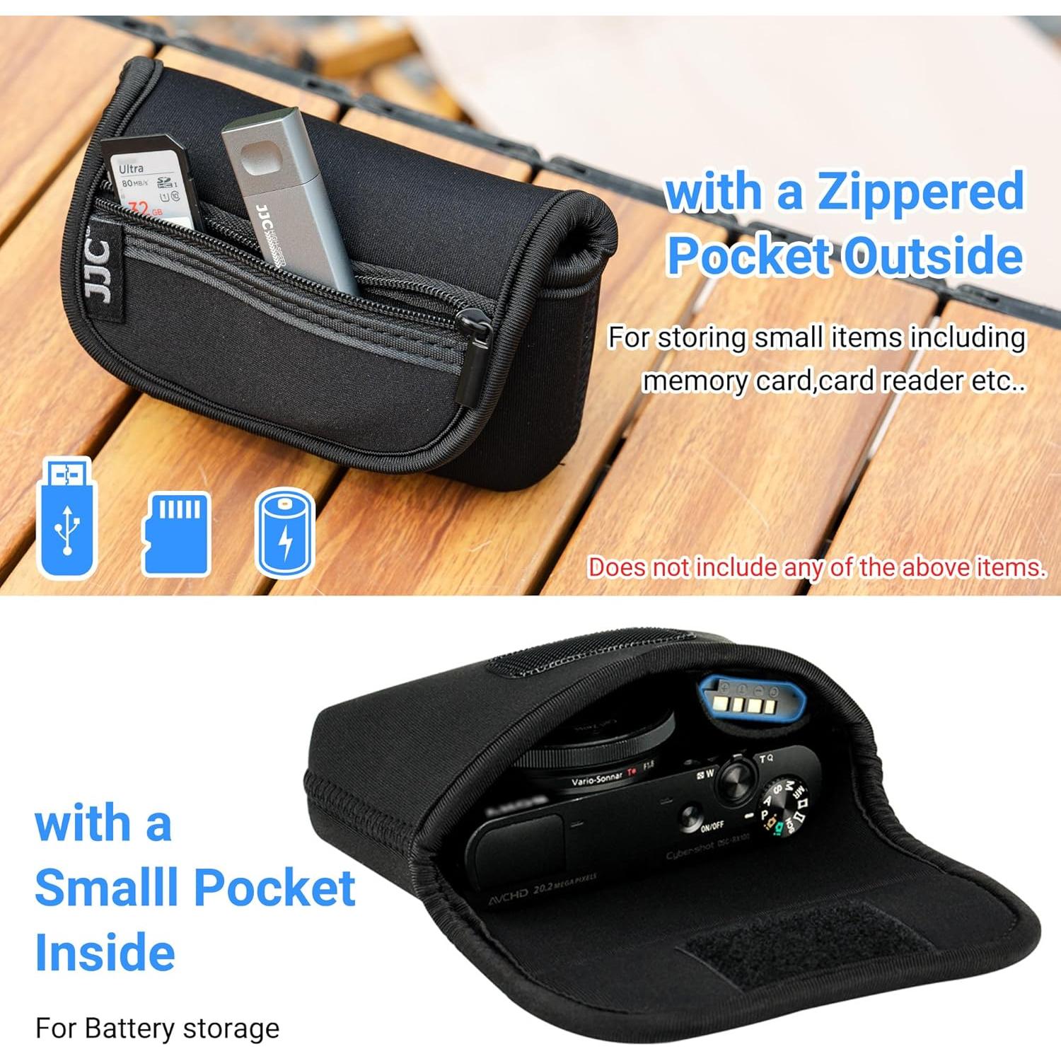 Funda Compacta Neopreno JJC para Cámara Digital hasta 113mm