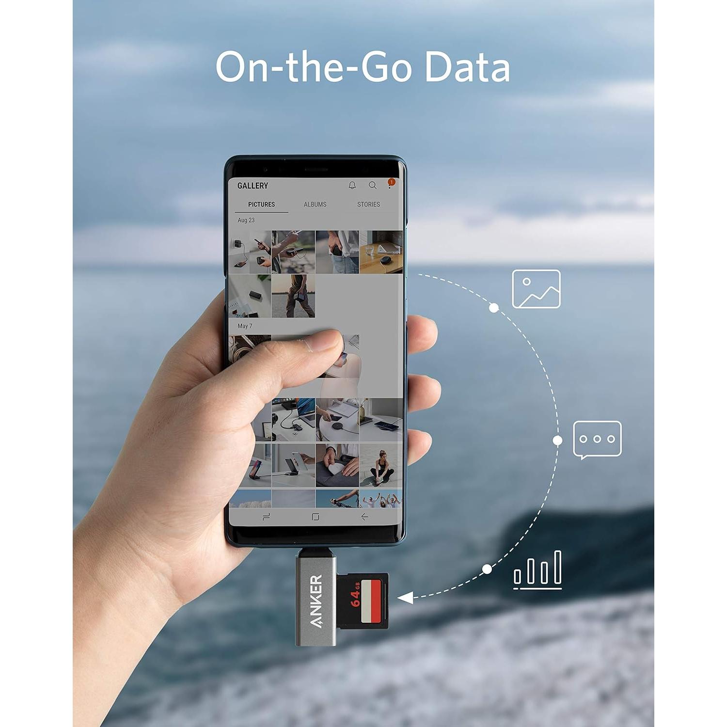 Lector de Tarjetas SD Anker PowerExpand USB-C 2-en-1