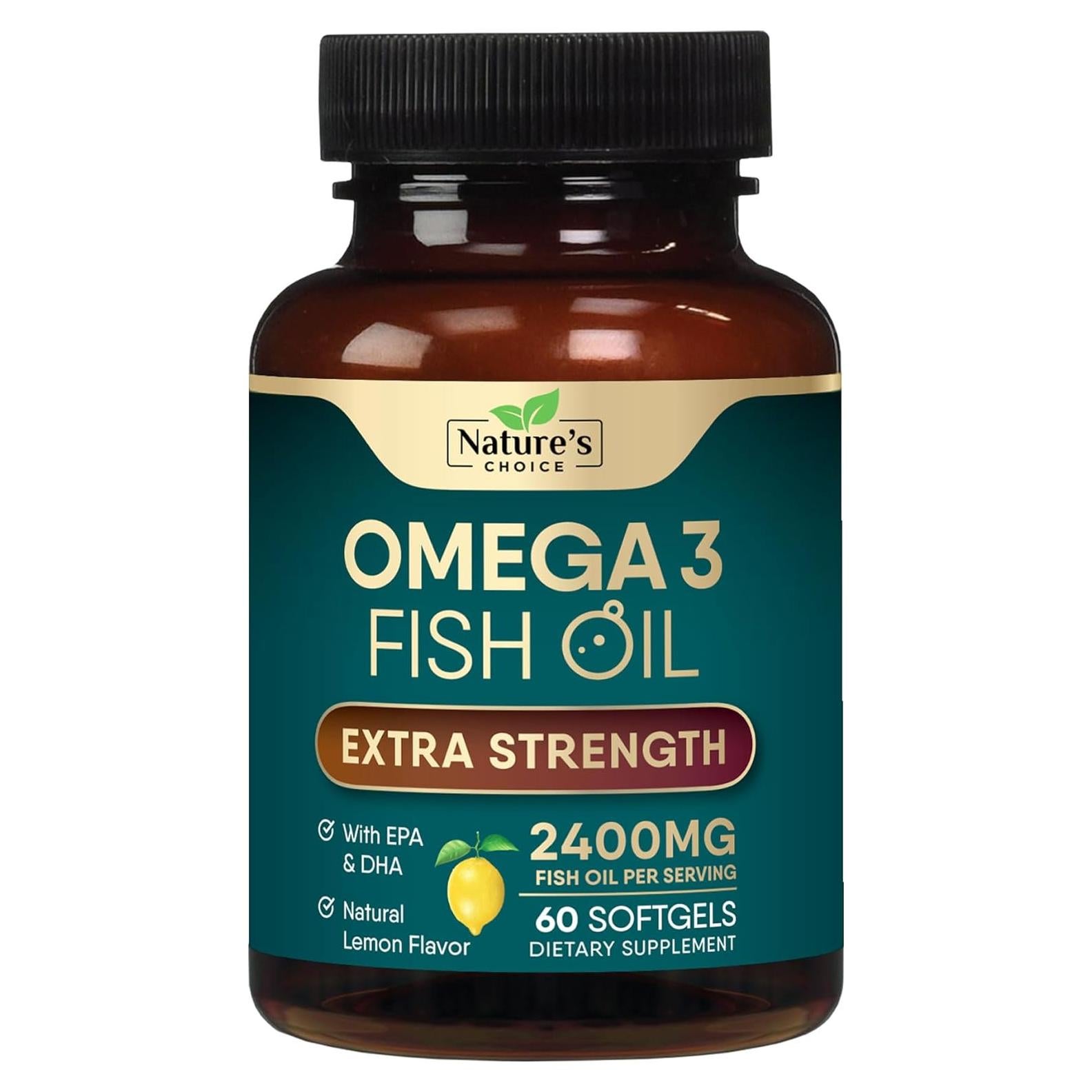 Suplemento Omega 3 Nature's Choice 2400 mg 60 Cápsulas Blandas