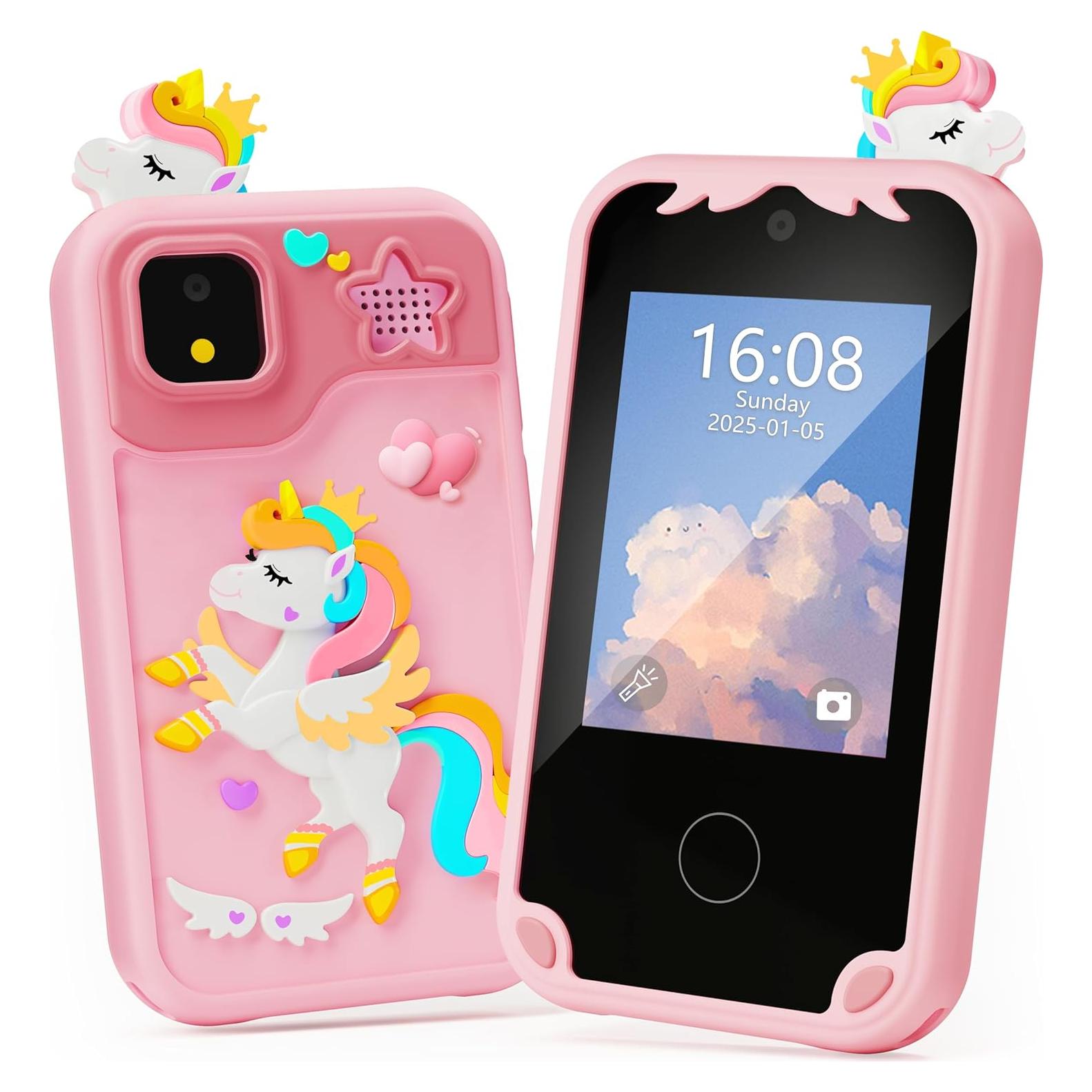 Teléfono Inteligente Infantil Windpaint Rosa 2.8" Juguete Educativo