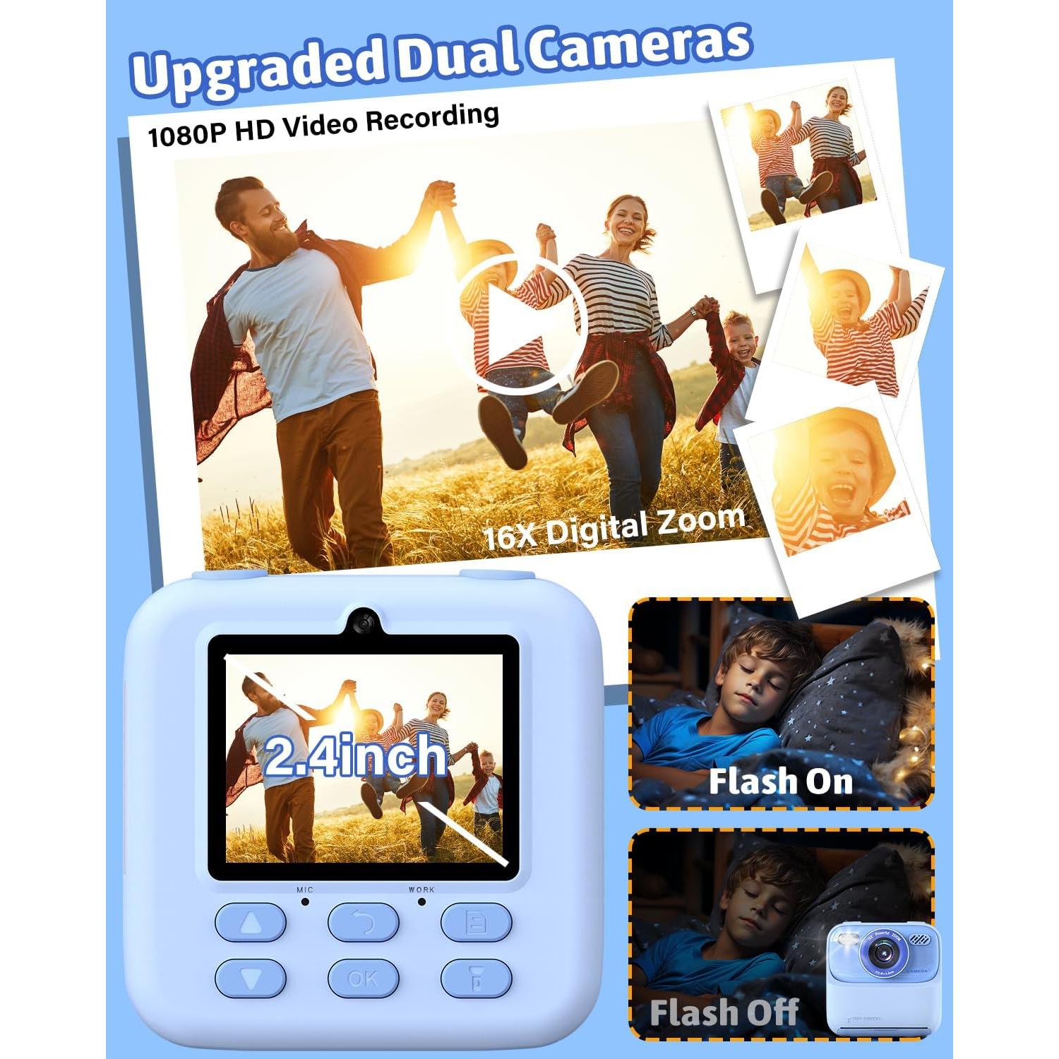 Cámara Instantánea para Niños Mgaolo P79 Azul HD 1080p