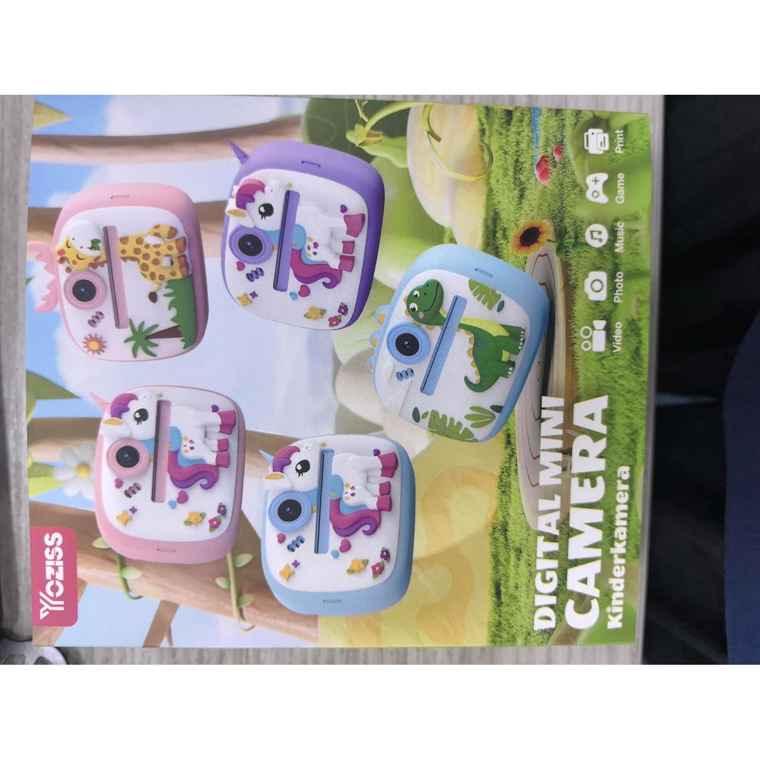 Cámara Instantánea YOZISS A24 para Niños Rosa 24MP 1080P