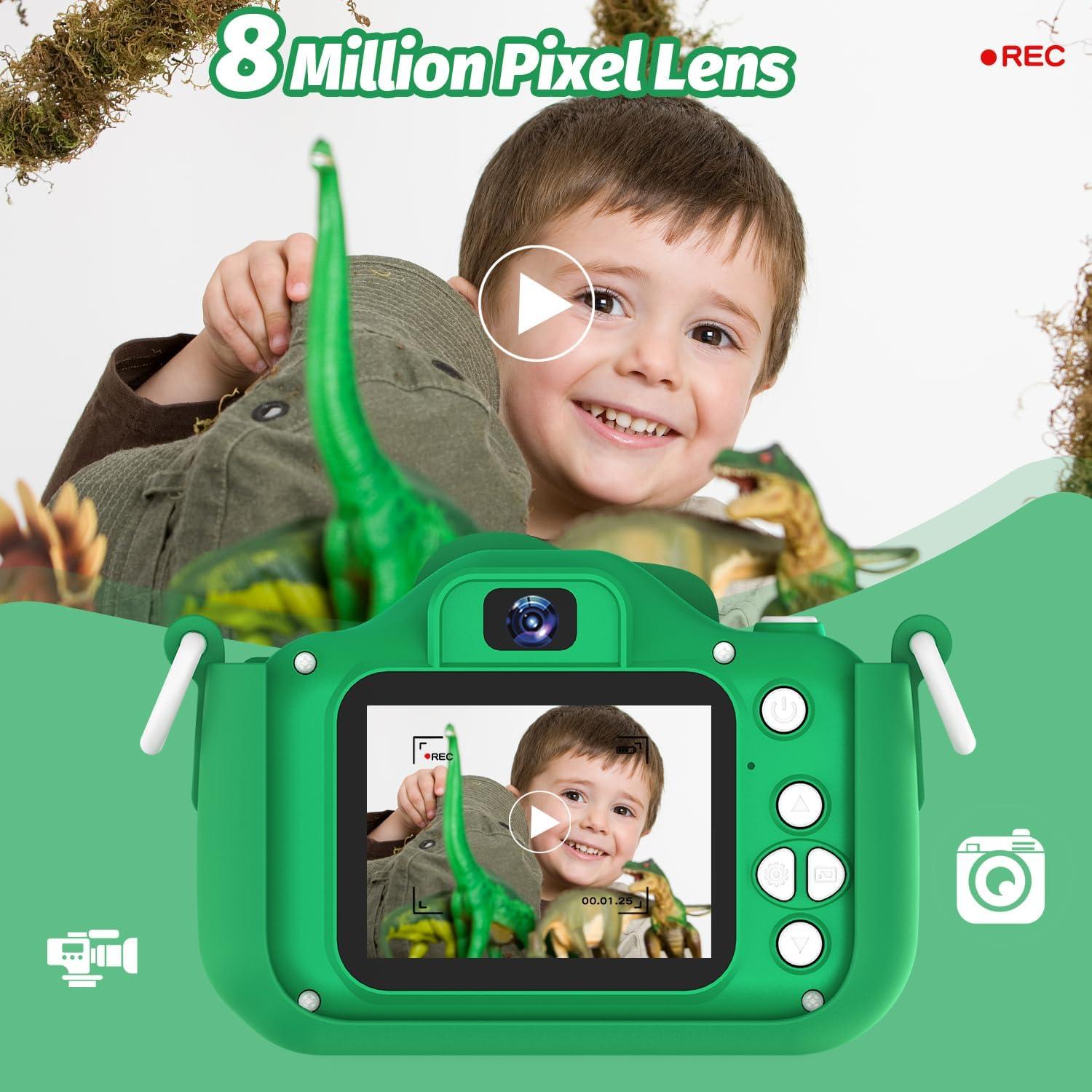 Cámara Digital para Niños OUTUVAS H27 12MP Verde 1080P