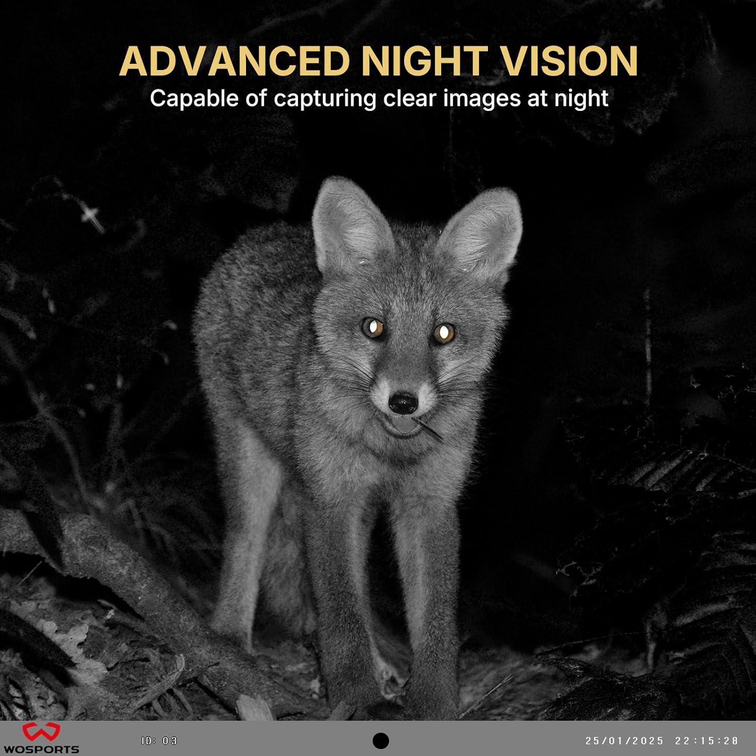 Cámara de sendero WOSPORTS H41 32MP 1080P con Micro SD 32GB