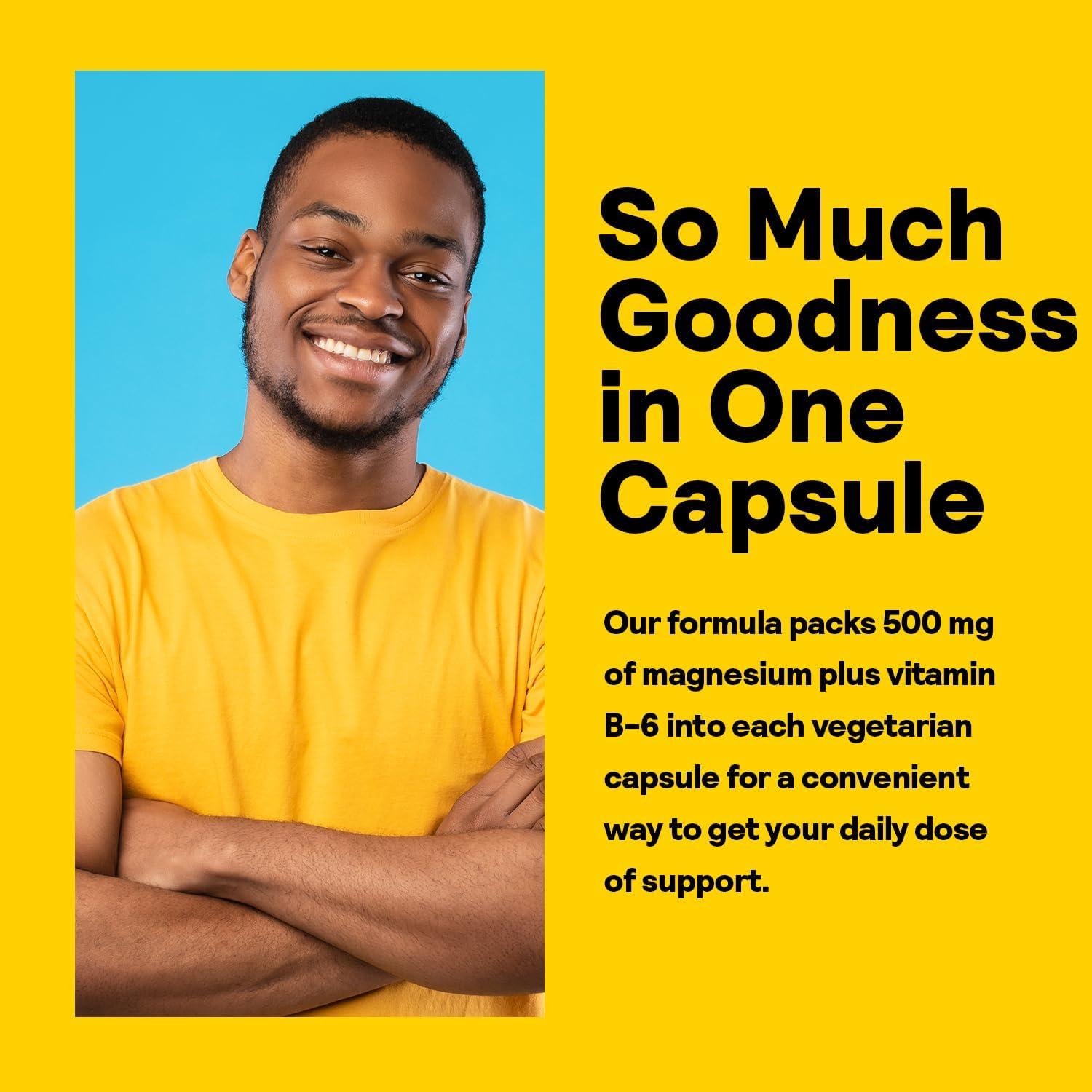 Suplemento de Magnesio Nature's Life 500 mg + Vitamina B-6