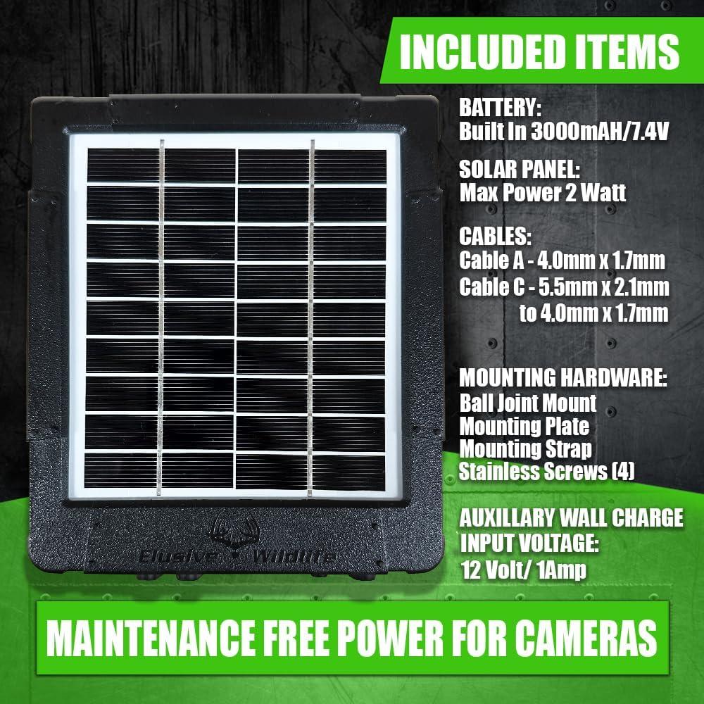 Paquete Energía Solar Fauna Elusiva REAKTOR 2W 12V 6V