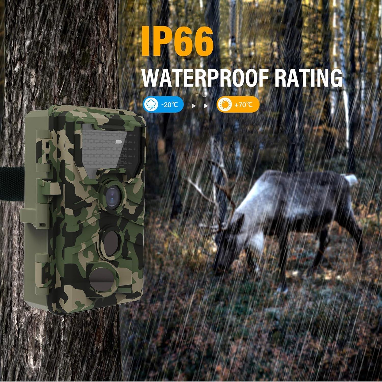 Cámara de sendero KaiNicker 24MP 1080p visión nocturna IP66