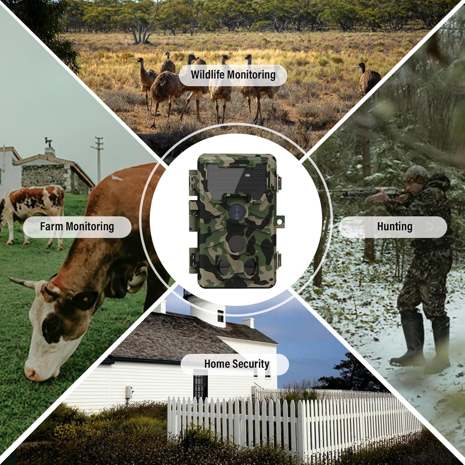 Cámara de sendero KaiNicker 24MP 1080p visión nocturna IP66