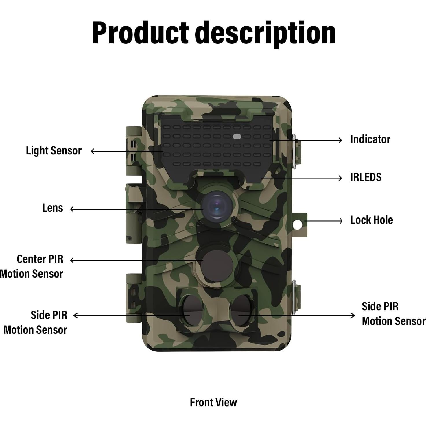 Cámara de sendero KaiNicker 24MP 1080p visión nocturna IP66