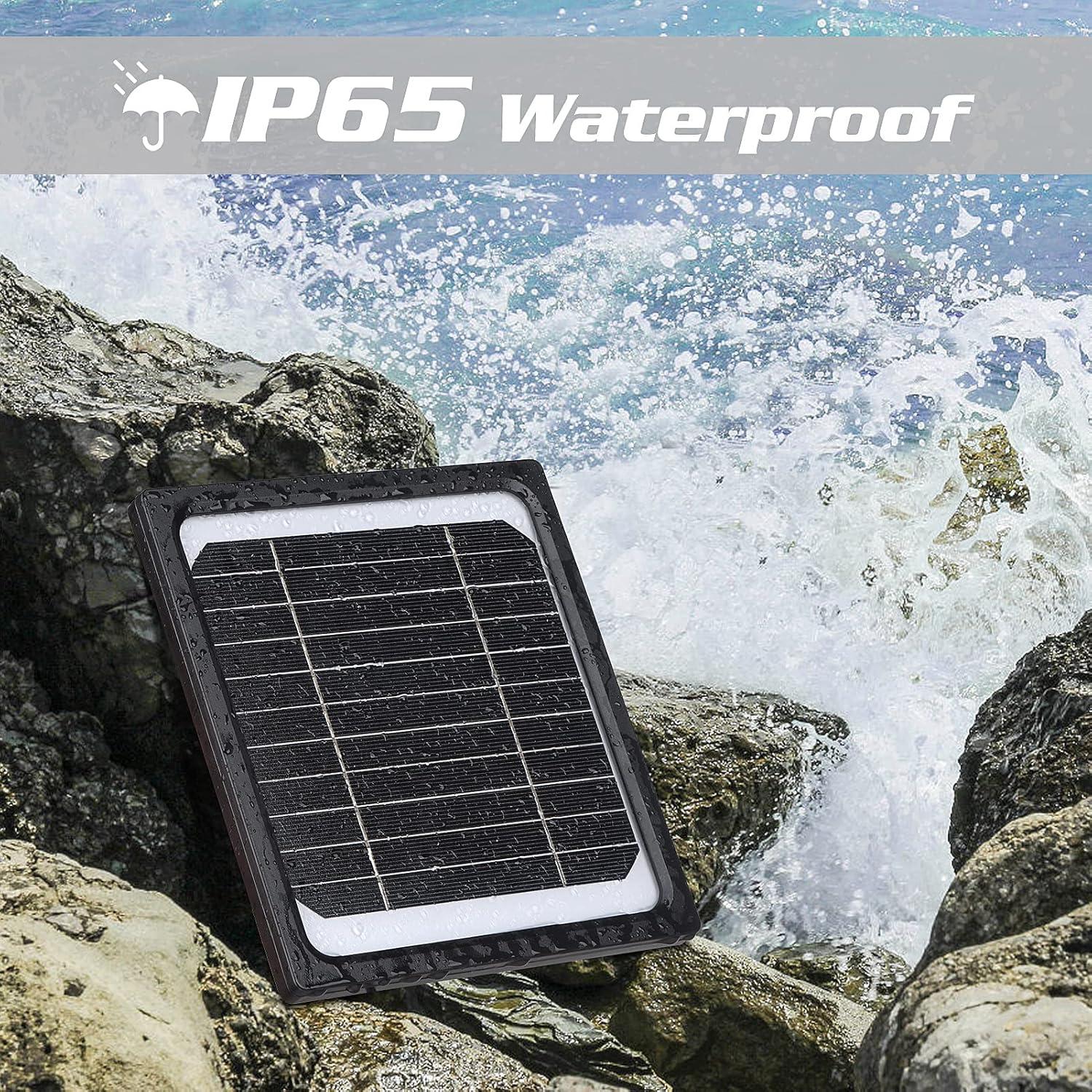 Panel Solar 5W 12V Dosarzo con Batería 5200mAh IP65