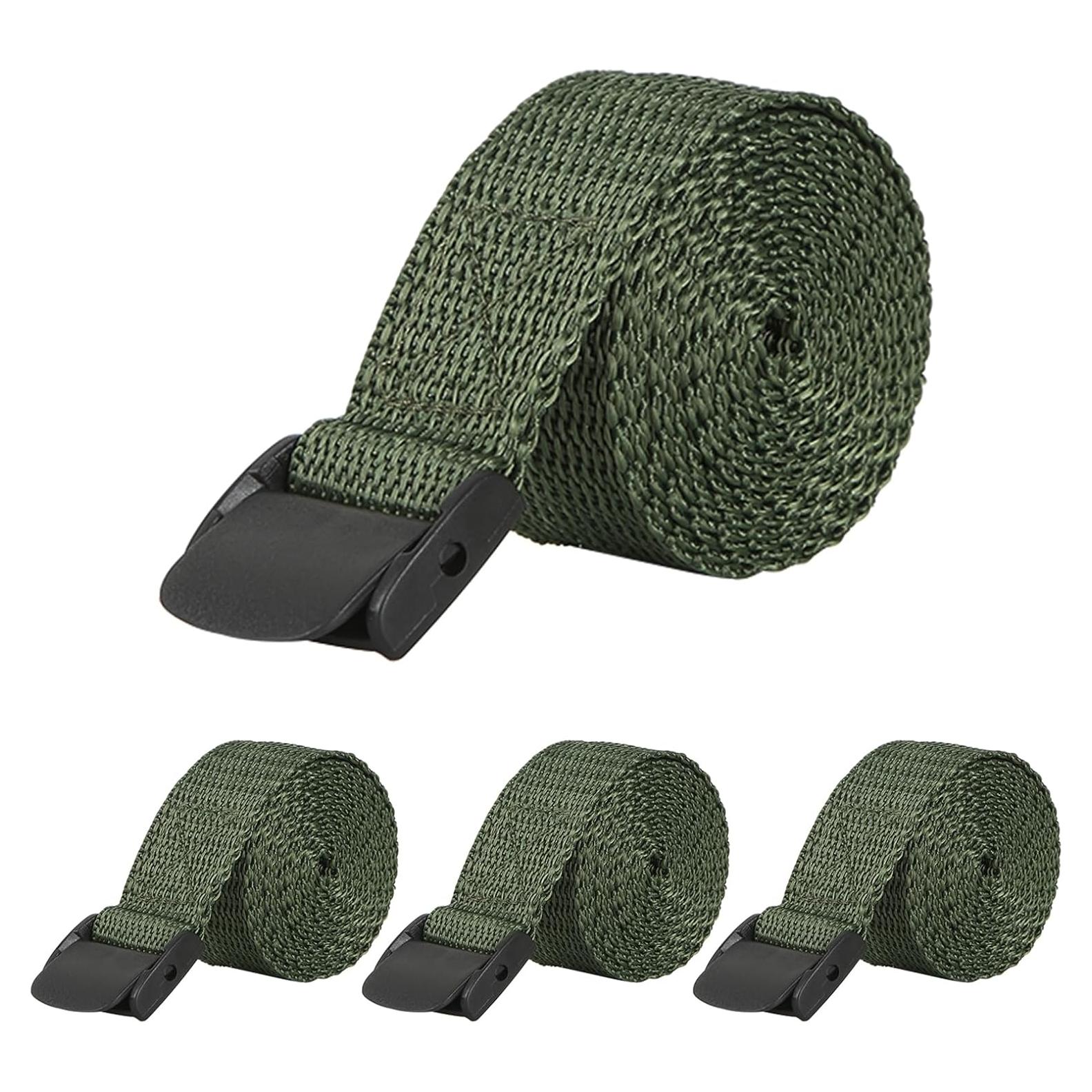 4 Correasa de Cámara de Nylon Acuxiaza 145cm Verde Alta Resistencia