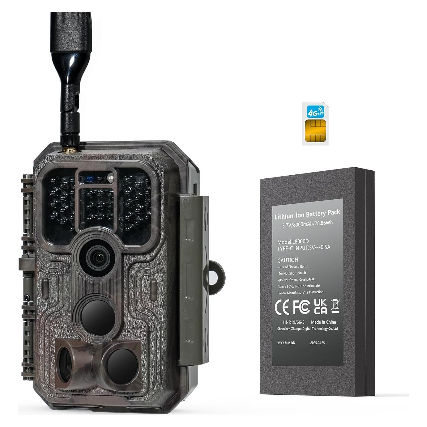 Cámara de sendero Meidase S950P 48MP 4G LTE visión nocturna