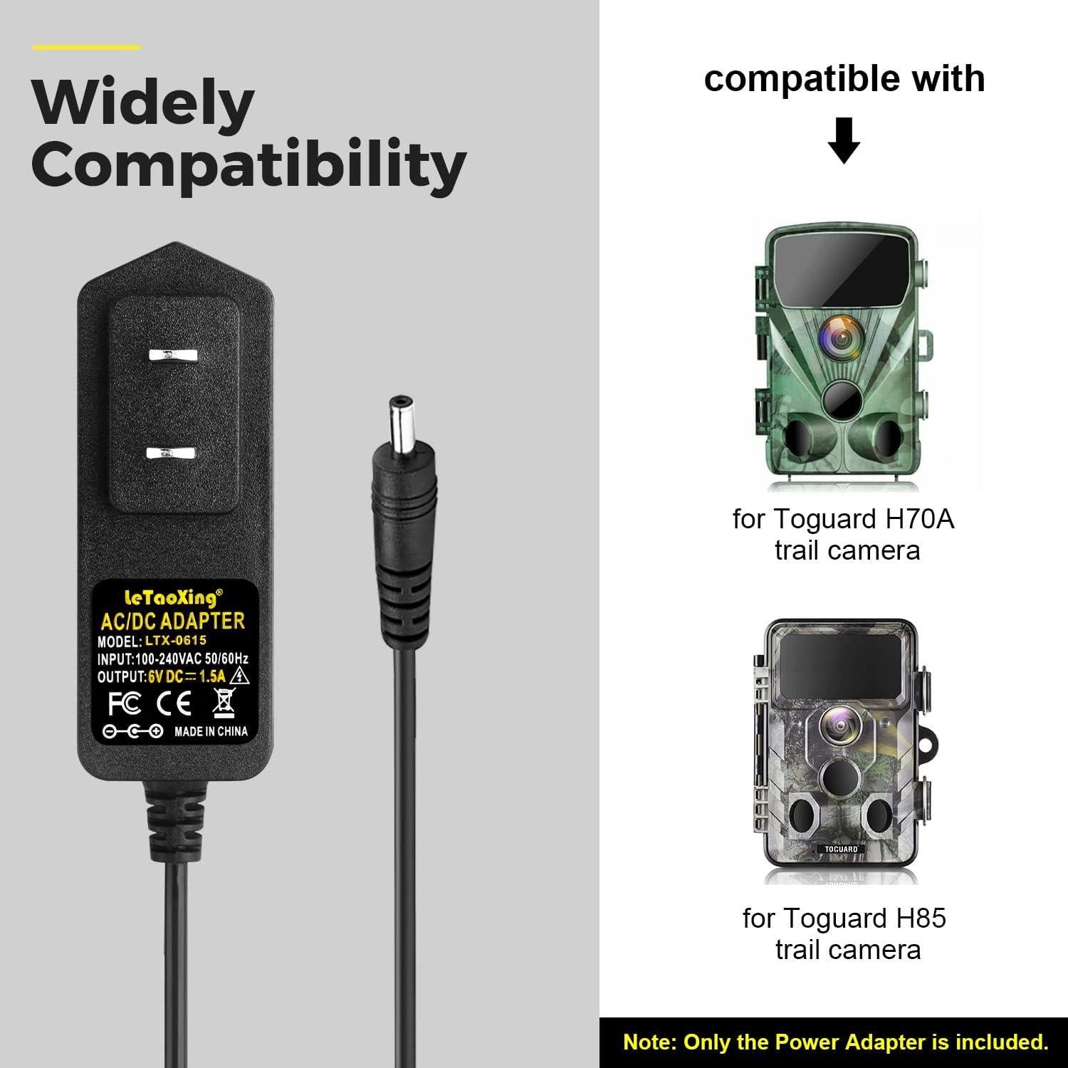 Adaptador de Corriente 6V 1.5A LeTaoXing para Cámaras