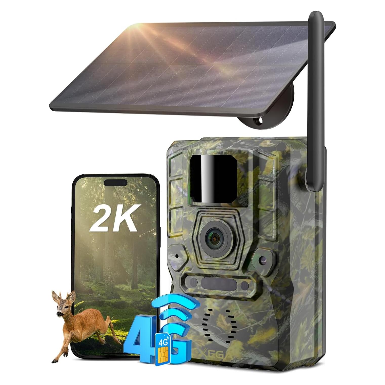 Cámara de Trail Solar 4G Xega XG-11-AU con GPS 2K
