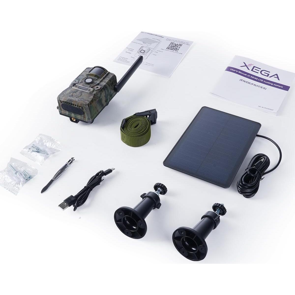 Cámara de Trail Solar 4G Xega XG-11-AU con GPS 2K