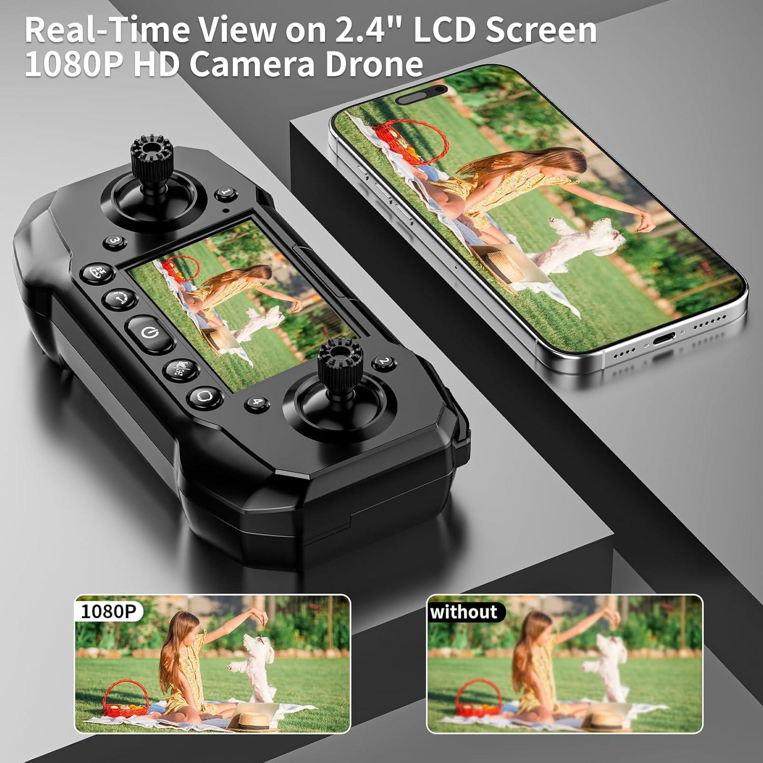 Drone Suangrc F205 con cámara 1080P y pantalla LCD