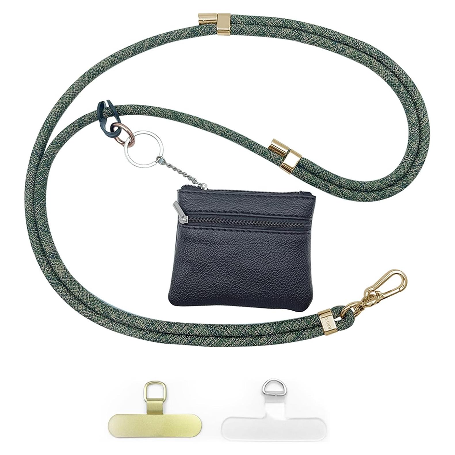 Correa para Teléfono Clip and Go Verde con Billetera