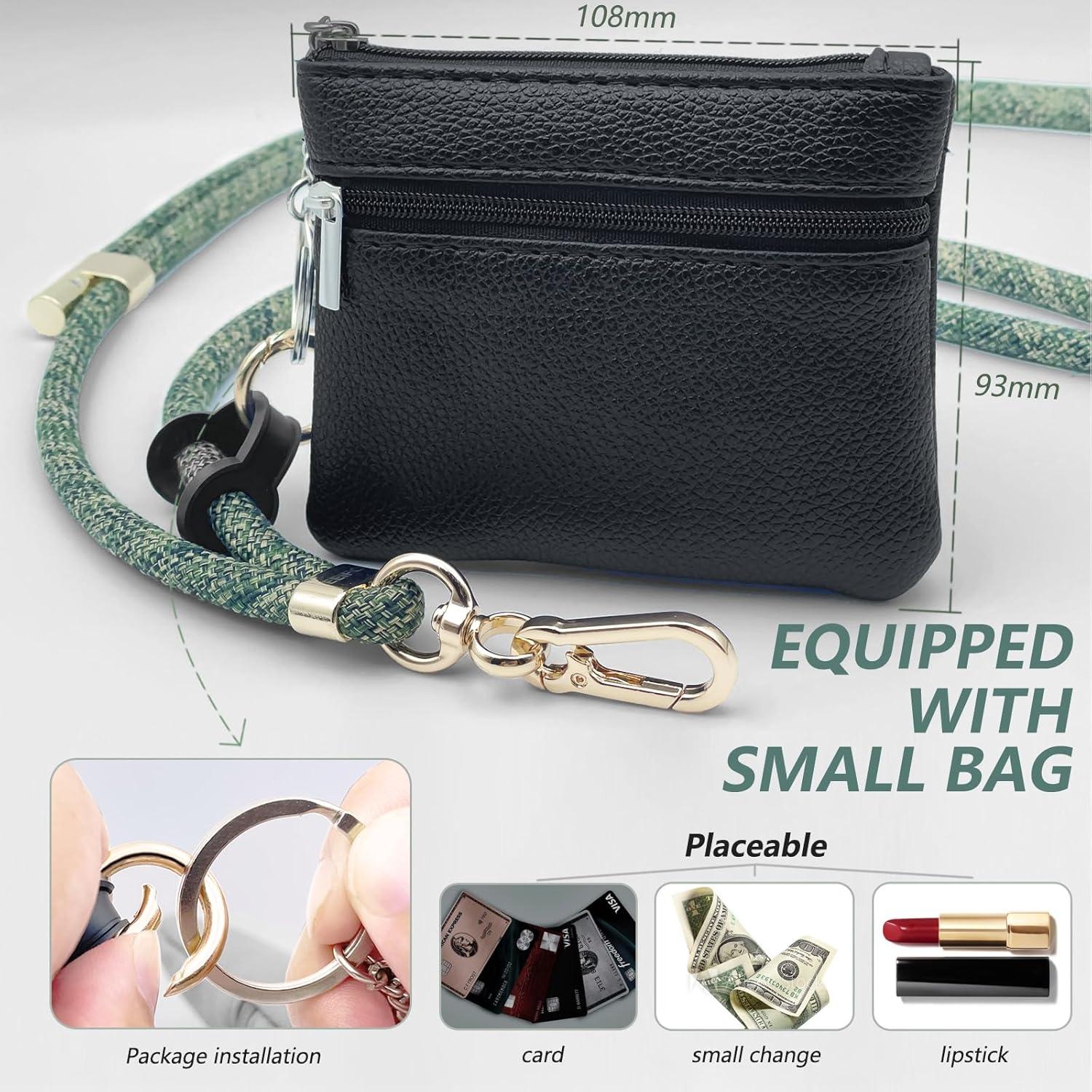 Correa para Teléfono Clip and Go Verde con Billetera