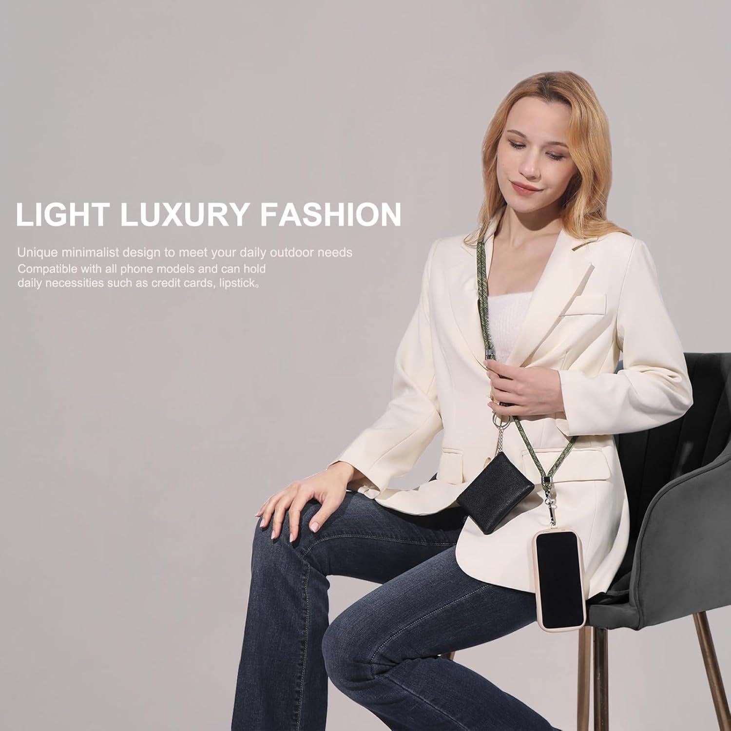 Correa para Teléfono Clip and Go Verde con Billetera