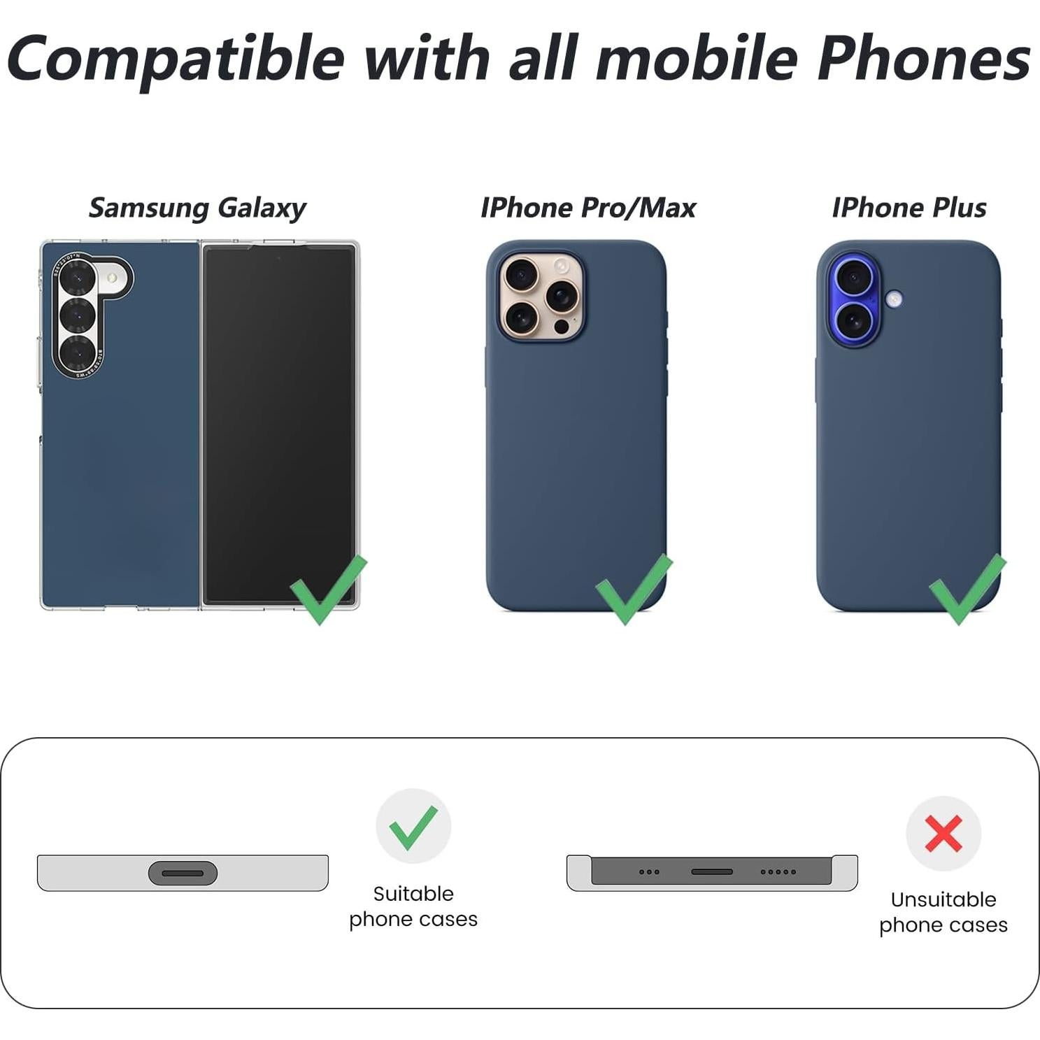 Correa para Teléfono Clip and Go Verde con Billetera