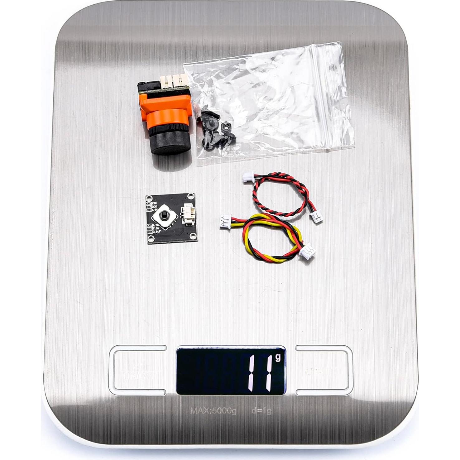 Cámara FPV Readytosky 1500TVL 2.1mm CMOS OSD Ajustable Naranja