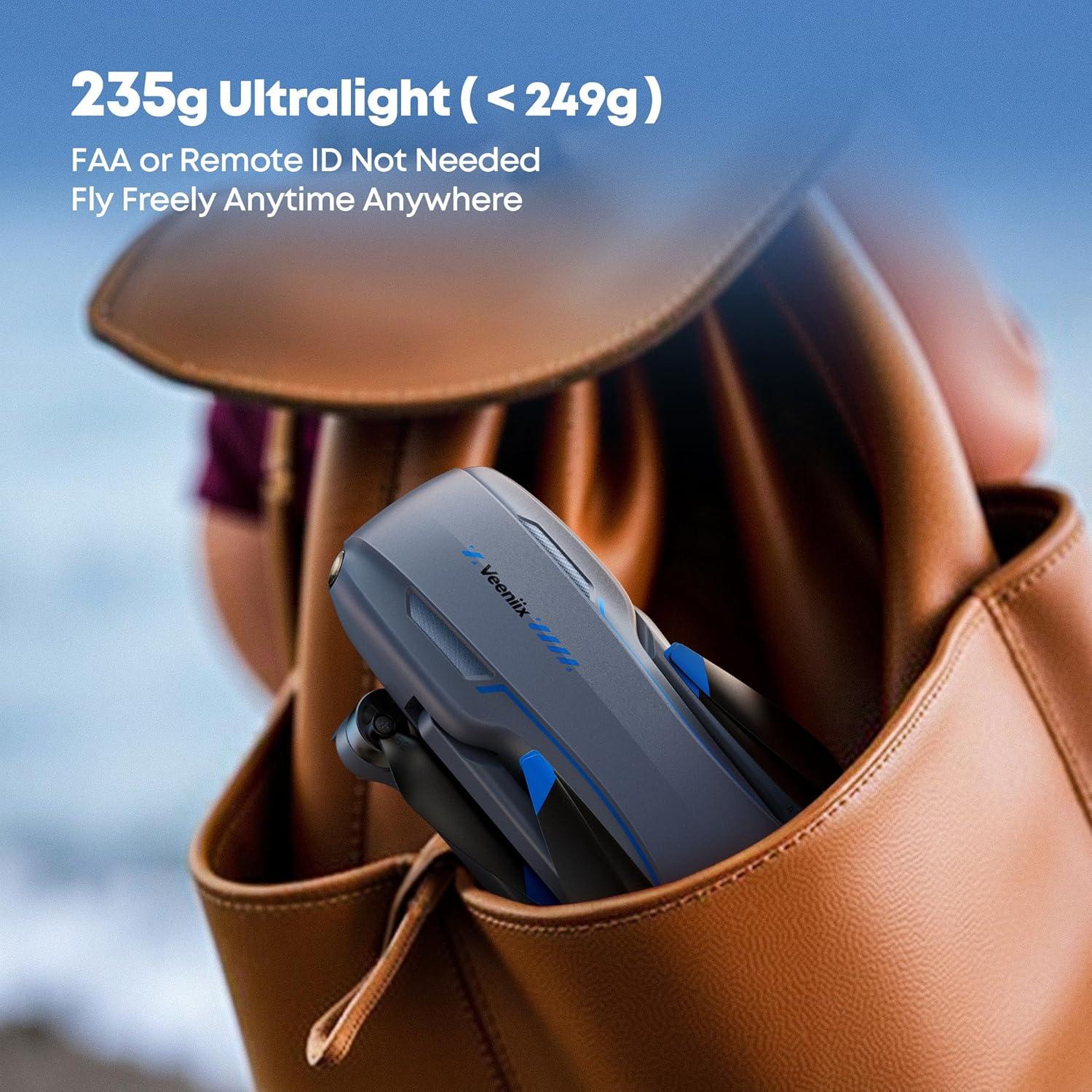 Dron Veeniix V11MINI SE 4K UHD, 235g, 70 min vuelo, GPS