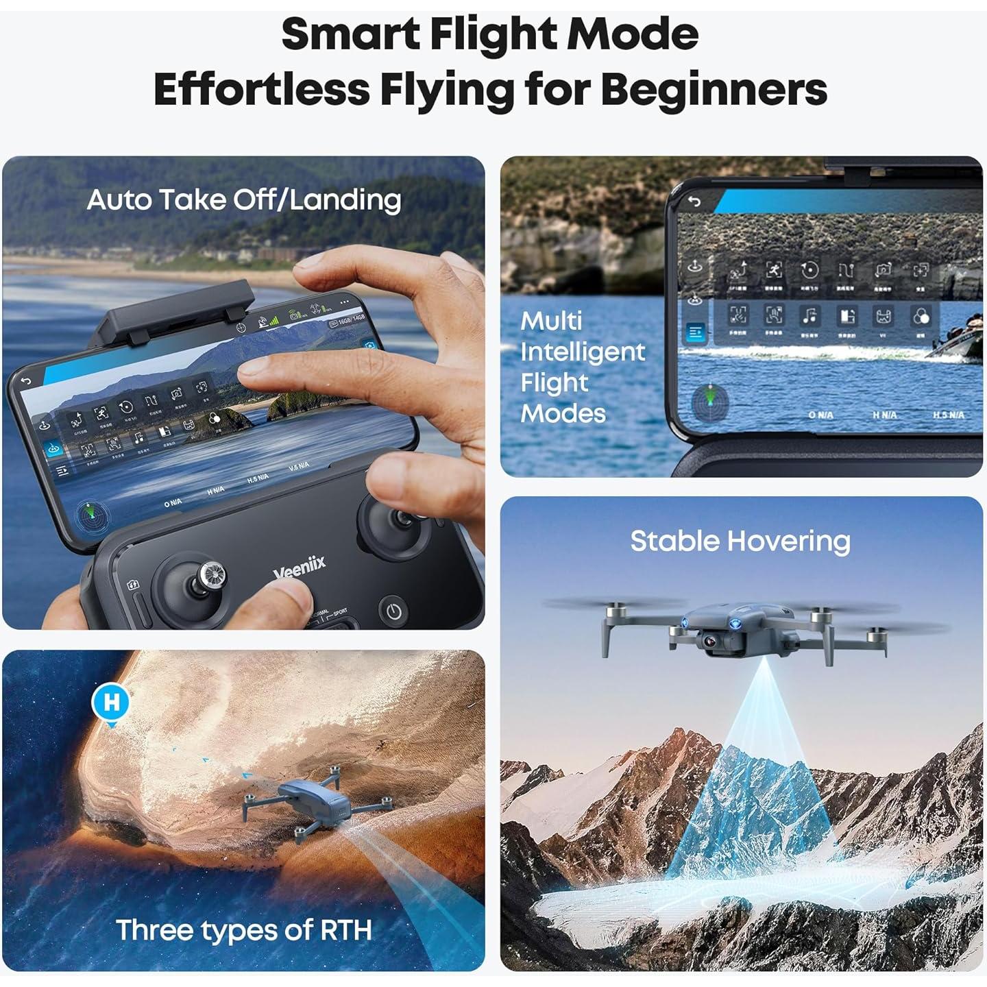 Dron Veeniix V11MINI SE 4K UHD, 235g, 70 min vuelo, GPS