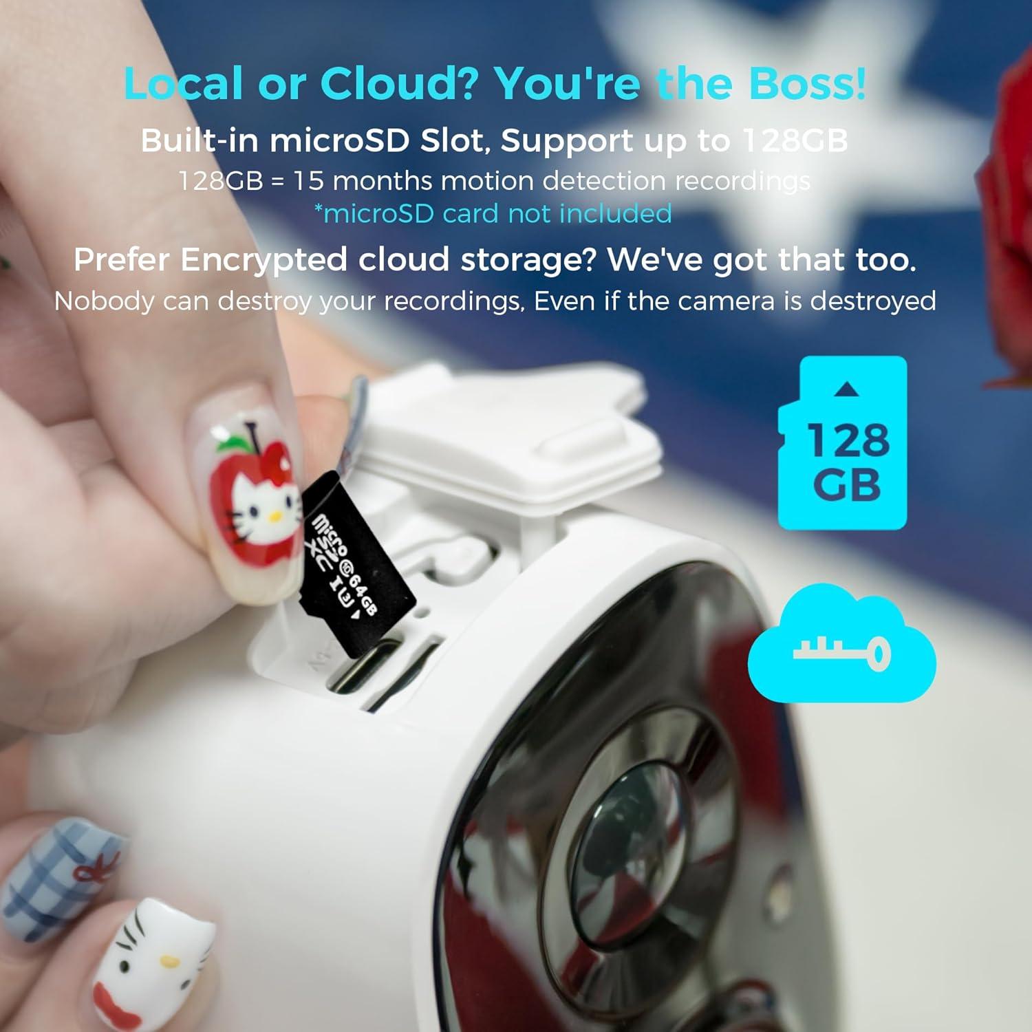 Cámara de Seguridad Solar Inalámbrica SOVMIKU CG6 3MP IP66