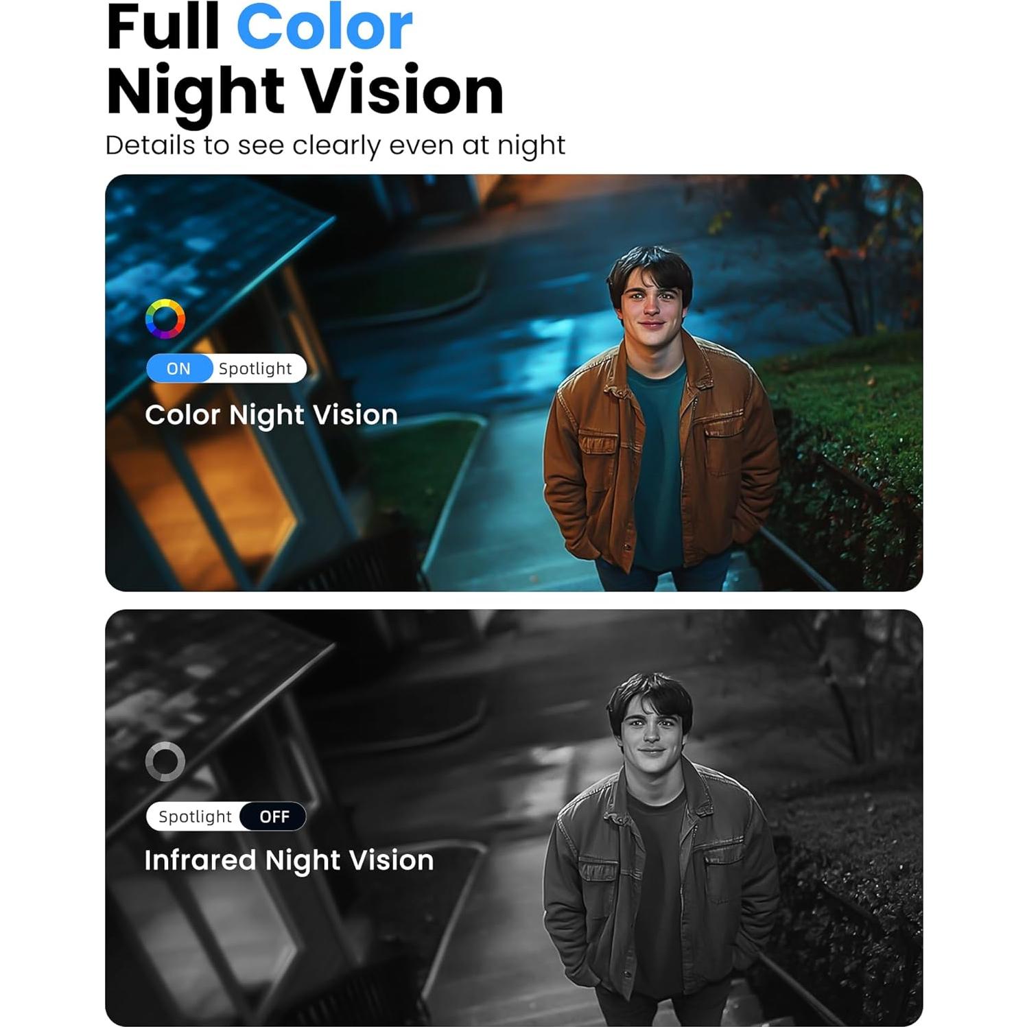 Cámara de Seguridad Inalámbrica MISECU 2K Exterior Pack 4