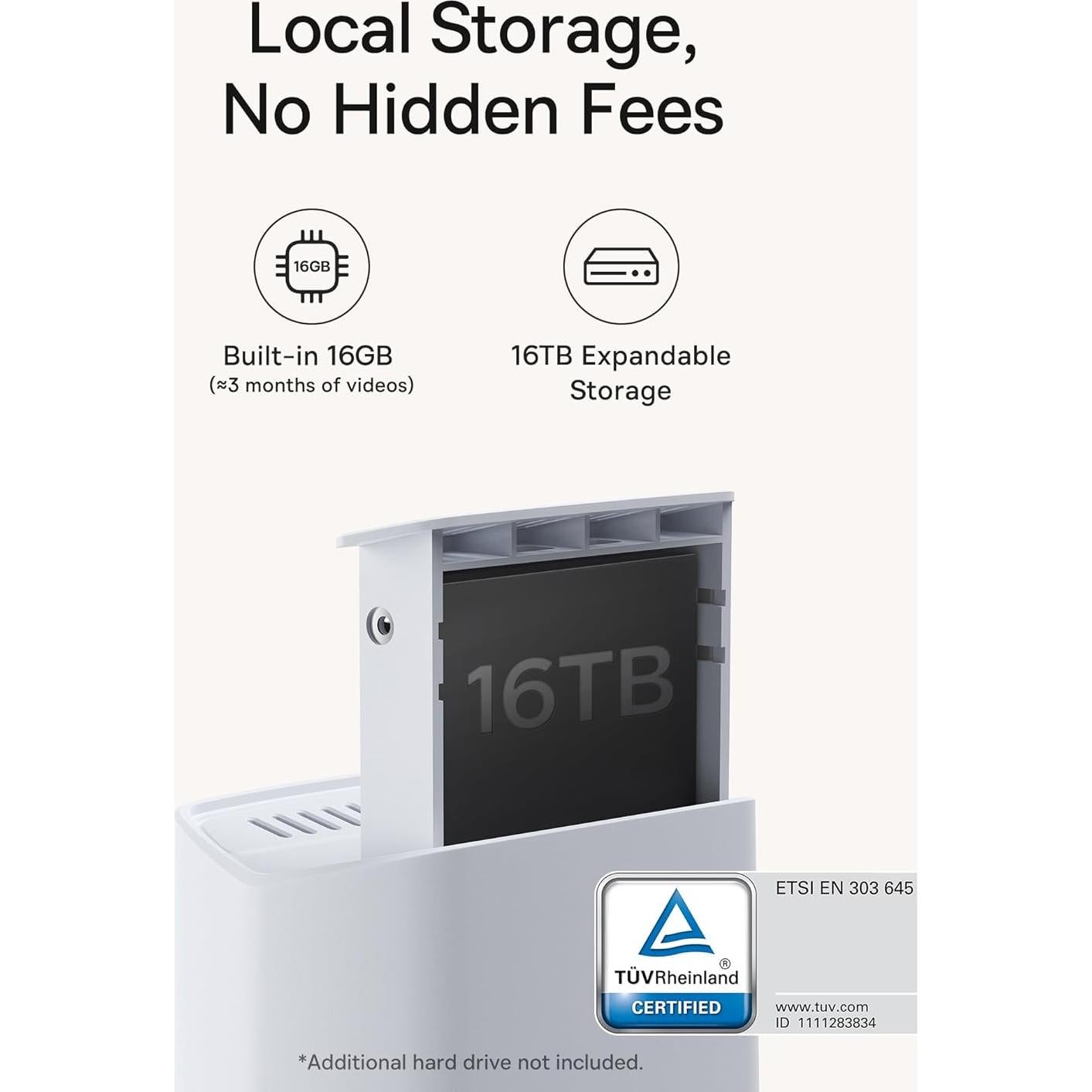 Kit de 2 Cámaras de Seguridad Inalámbricas Baseus N1 2K