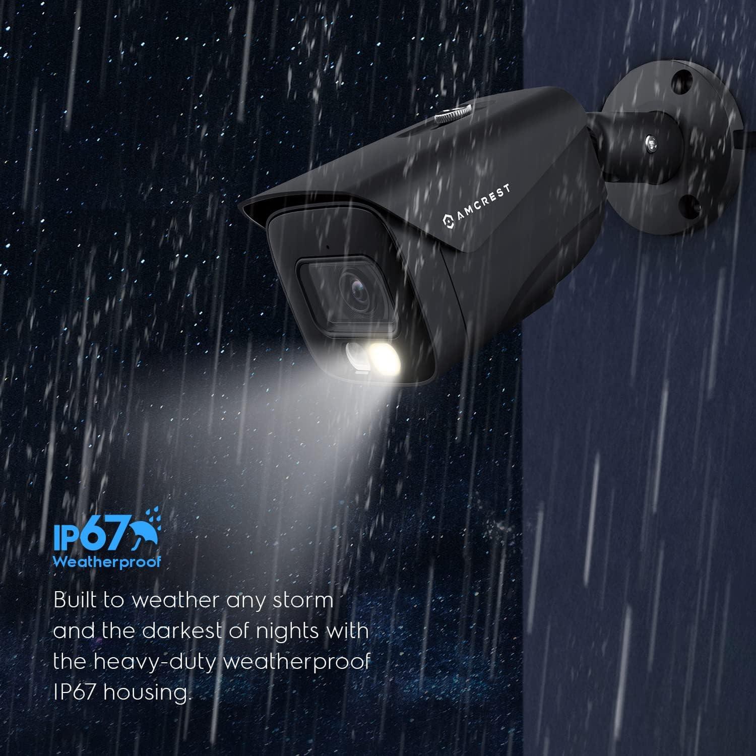 Cámara IP PoE Amcrest UltraHD 4K 8MP Visión Nocturna 15m