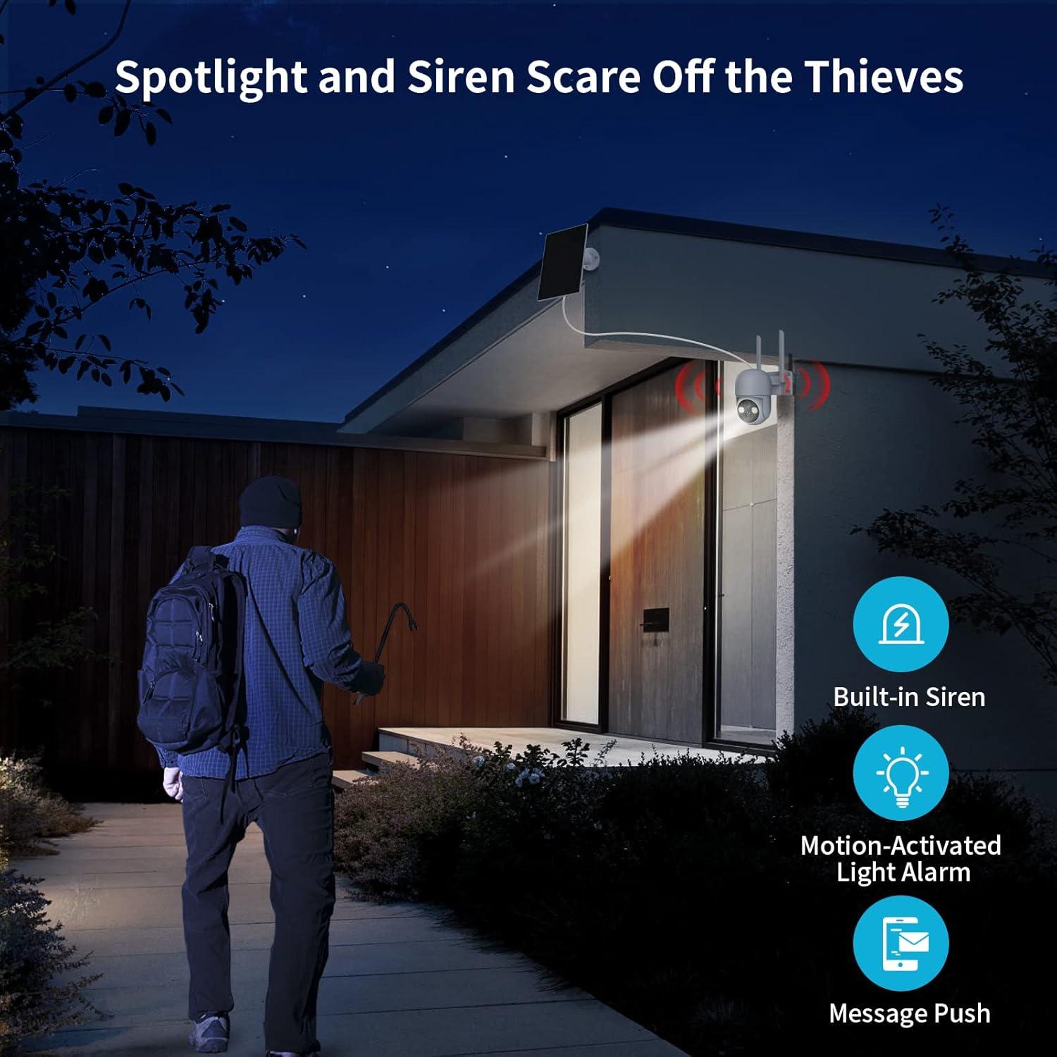 Cámaras de Seguridad Solar Inalámbricas WOOLINK 4MP 2PK