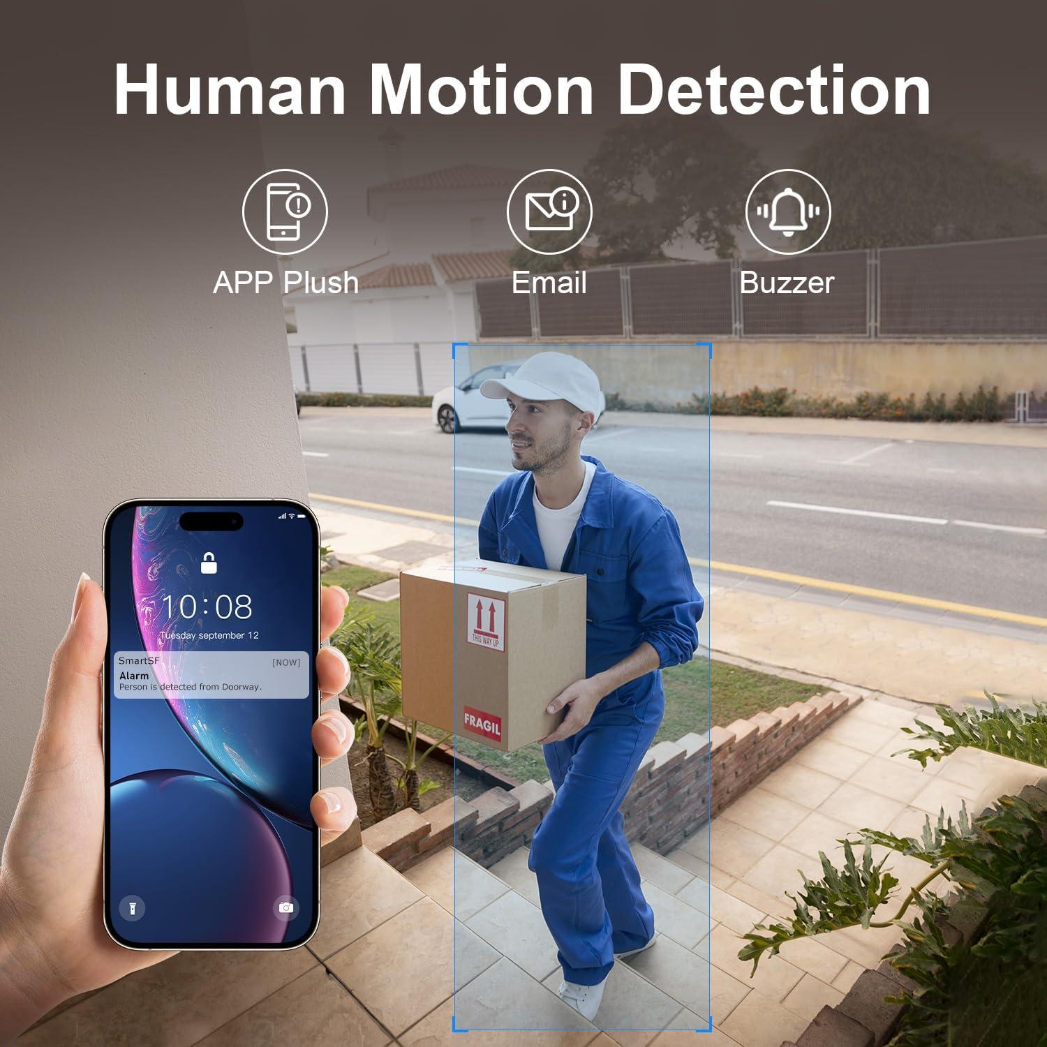 Sistema de Cámara de Seguridad Inalámbrico SmartSF 10CH 2K 1TB