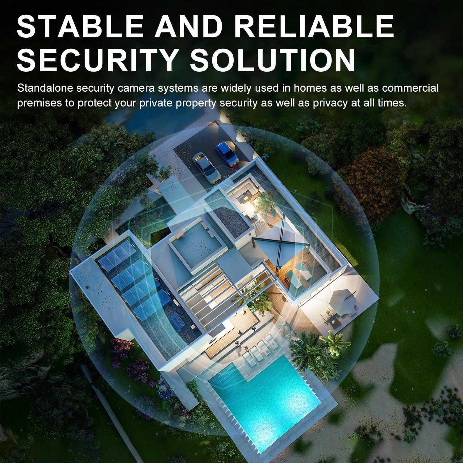 Sistema de Cámara de Seguridad Inalámbrico SmartSF 10CH 2K 1TB