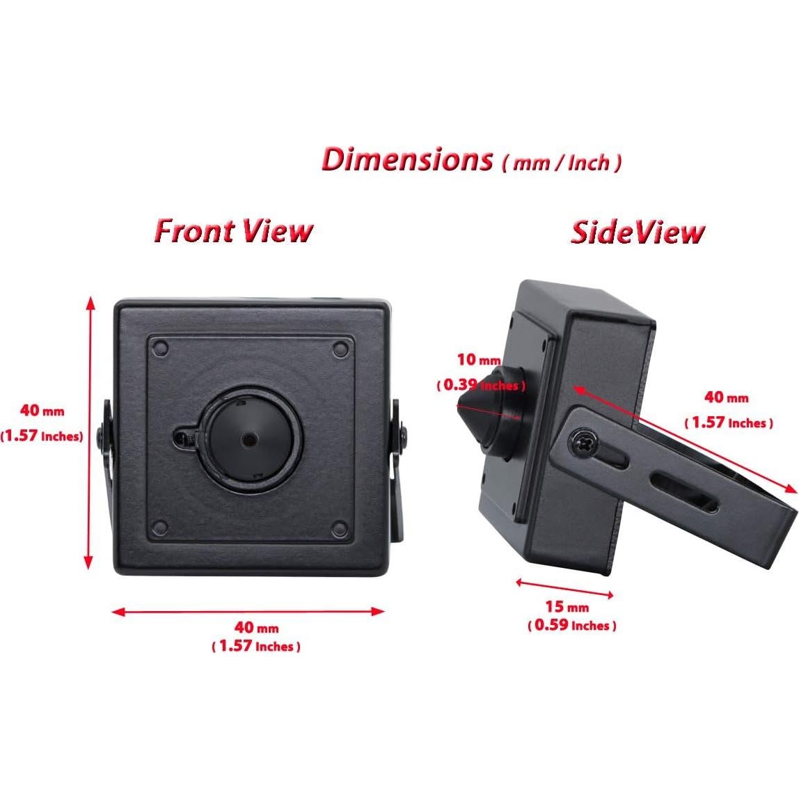 Cámara Oculta Mini Evertech AHD 1080p Lente Pinhole Interior