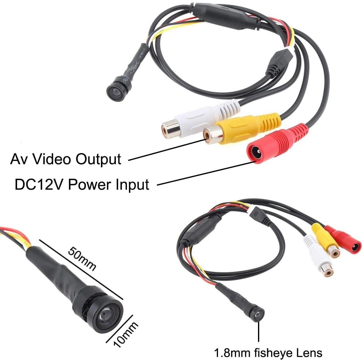 Cámara de Seguridad Mini 1000TVL HD 1.8mm 120° Shenzhen
