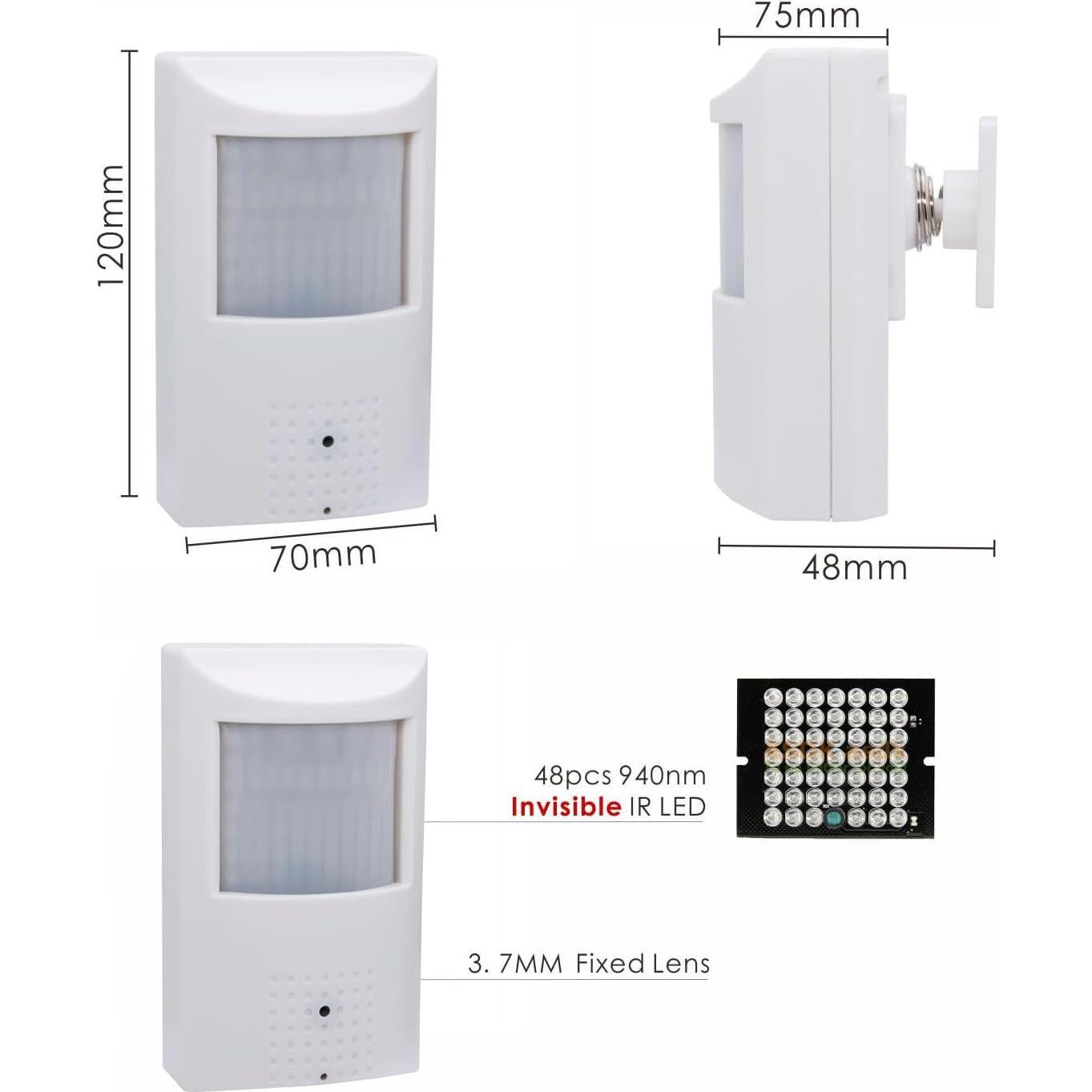 Cámara de Seguridad IP Oculta 4K 8MP POE Real HD