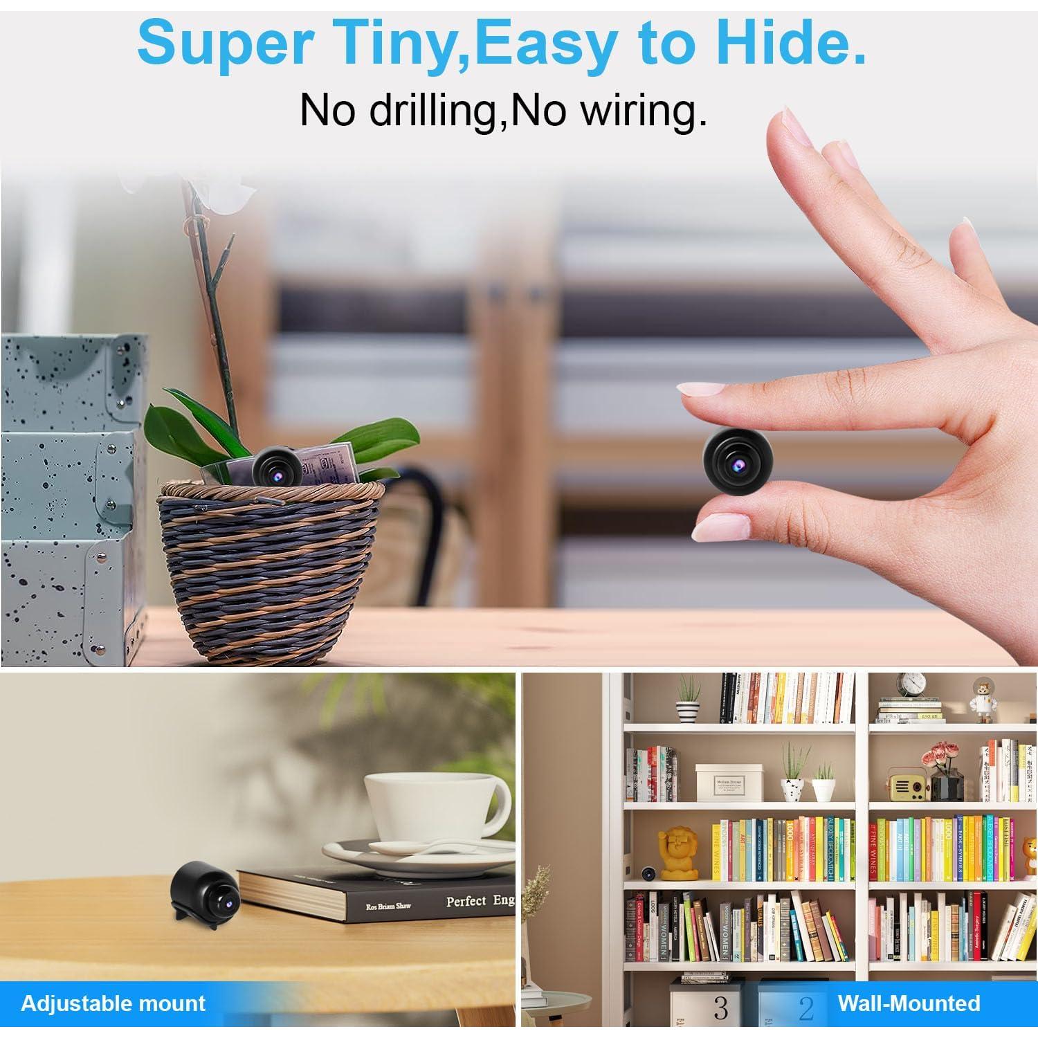 Cámara IP WiFi Inalámbrica Rettru QH5 HD 1080P con Visión Nocturna