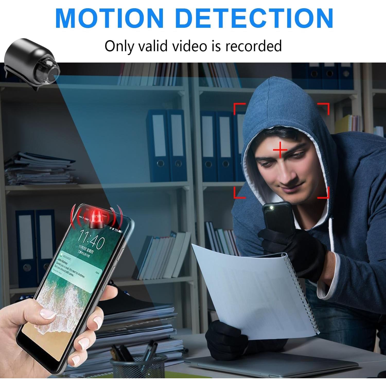 Cámara IP WiFi Inalámbrica Rettru QH5 HD 1080P con Visión Nocturna