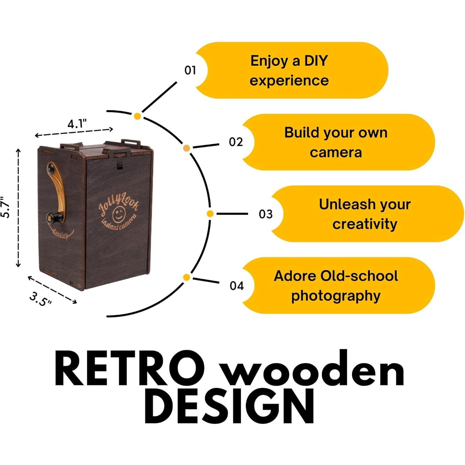 Cámara de Película Instantánea Pinhole Jollylook - Rompecabezas 3D