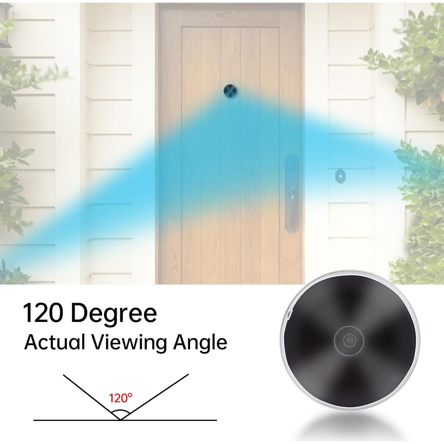 Cámara de Monitoreo Dioche Visor de Puerta 3.5" LCD 120°