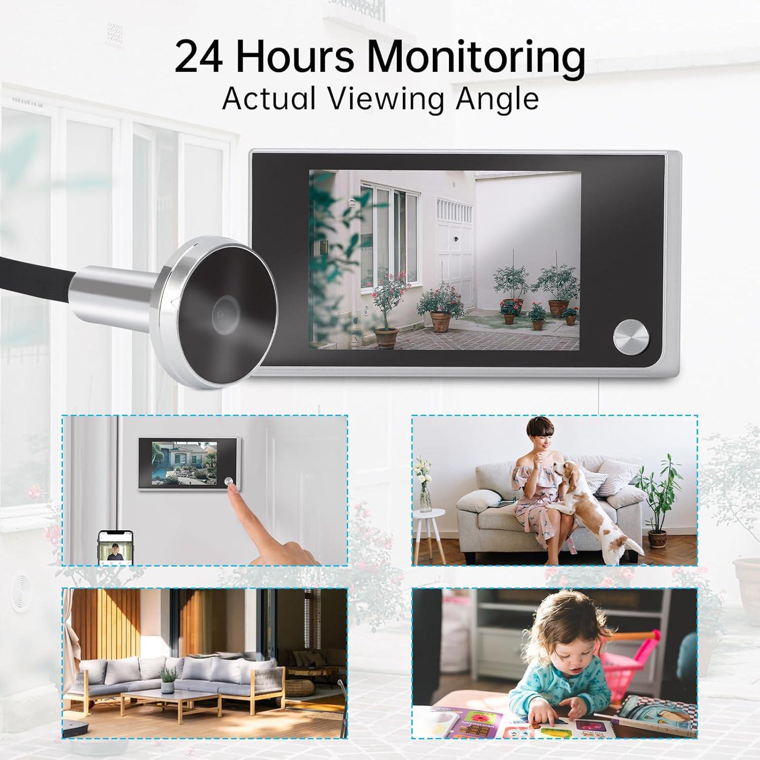 Cámara de Monitoreo Dioche Visor de Puerta 3.5" LCD 120°