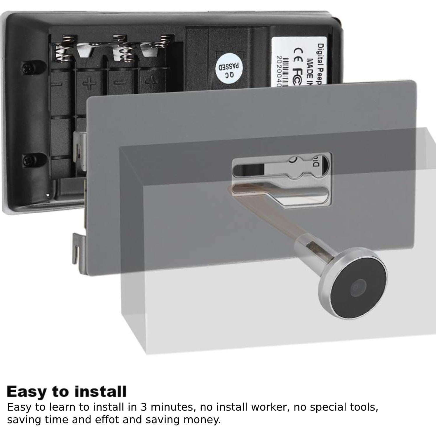 Cámara de Monitoreo Dioche Visor de Puerta 3.5" LCD 120°