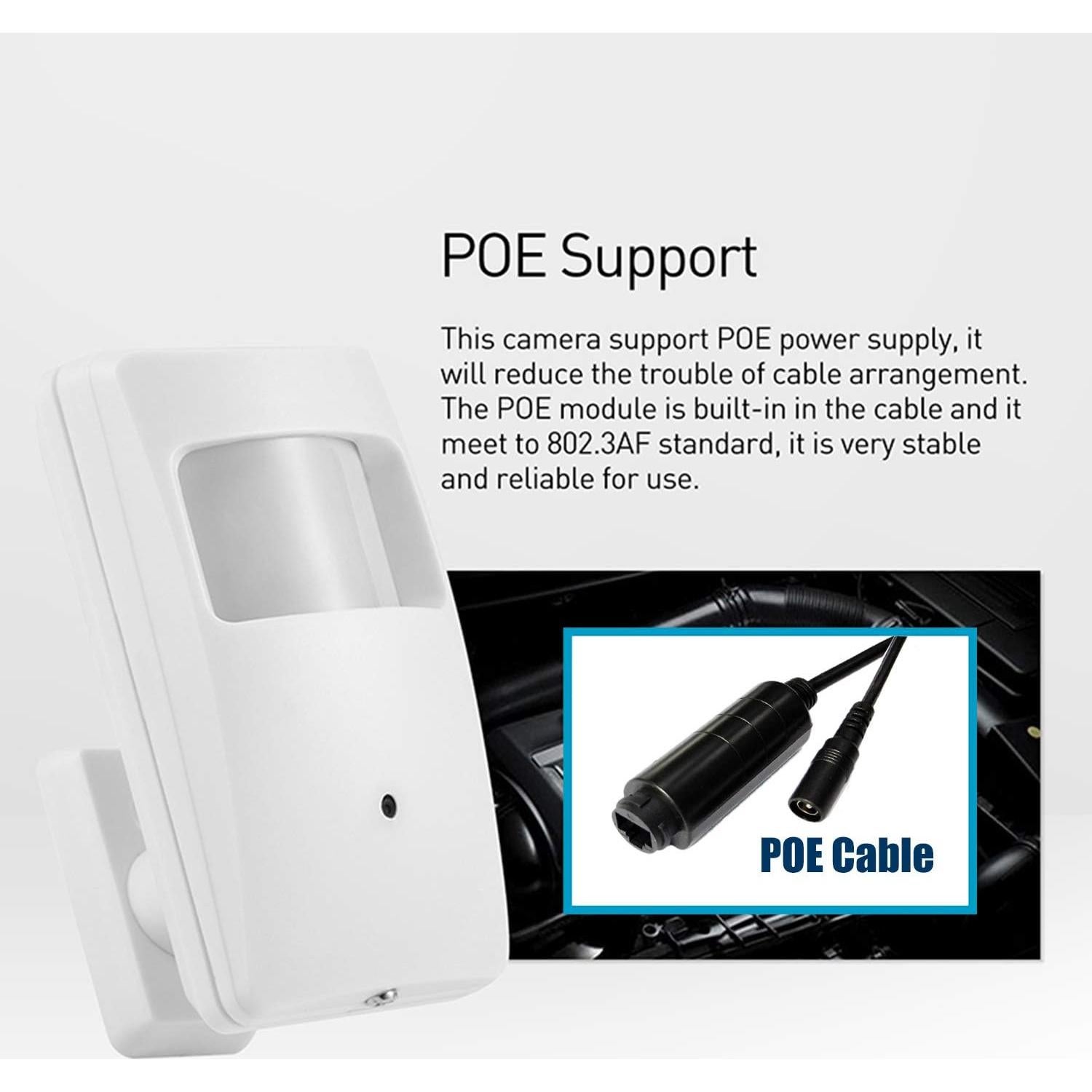 Cámara IP POE 3MP Revotech con Visión Nocturna y Lente 3.7mm