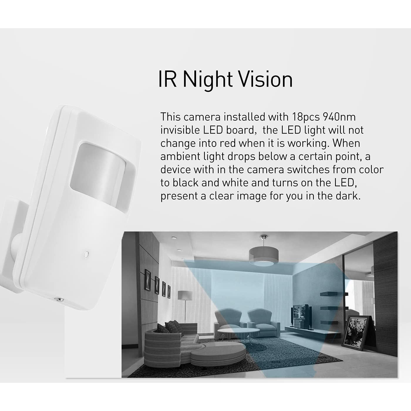 Cámara IP POE 3MP Revotech con Visión Nocturna y Lente 3.7mm