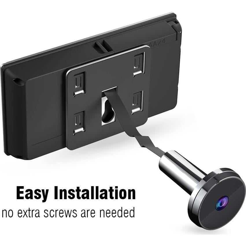 Cámara de Mirilla Digital NAIERDI 120° Pantalla LCD 3.5"