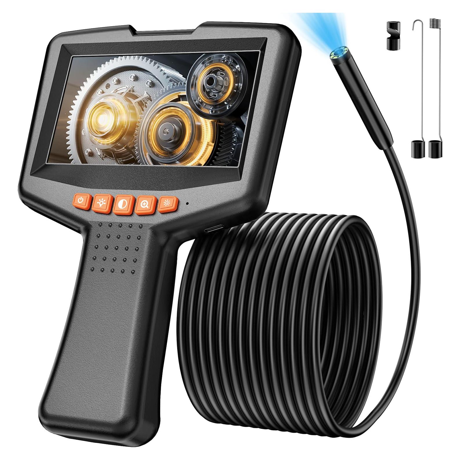 Cámara Endoscópica TGJOR 4.3" 1080P con Luz y Sonda de 5m